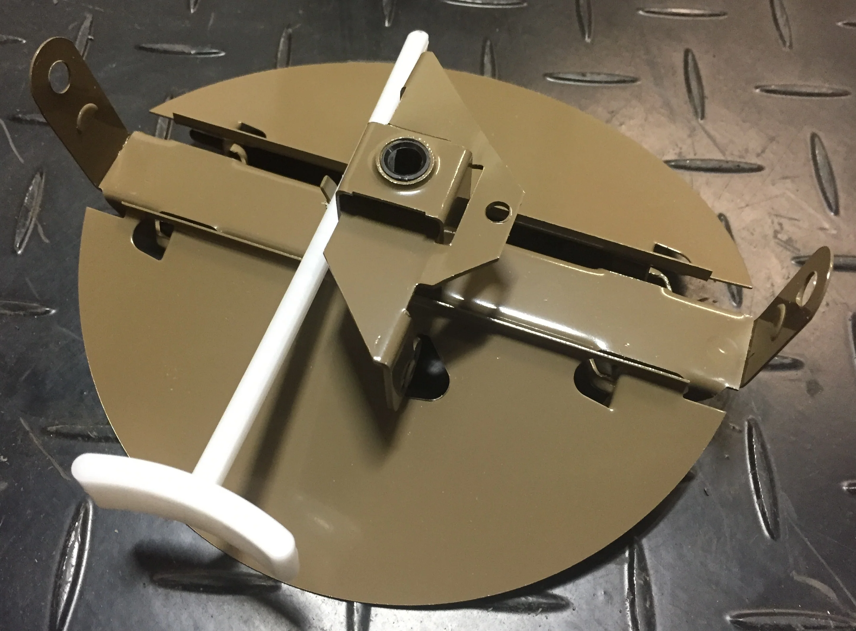 6" BROWN ROUND BUTTERFLY DAMPER - Image 6