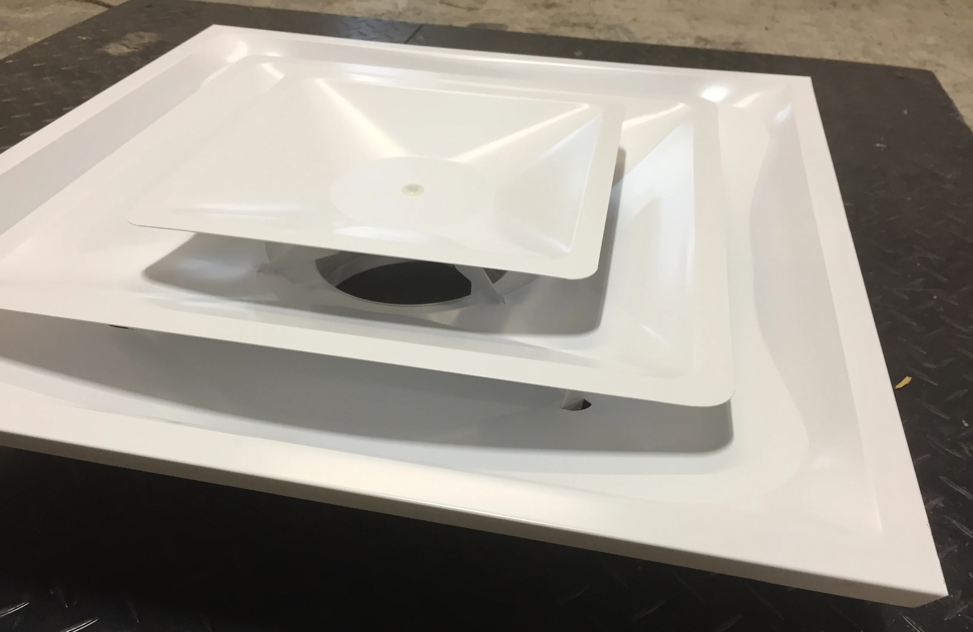 6" SERIES 1520 STEP-DOWN CEILING SQUARE DIFFUSER (2 PER BOX) - Image 3