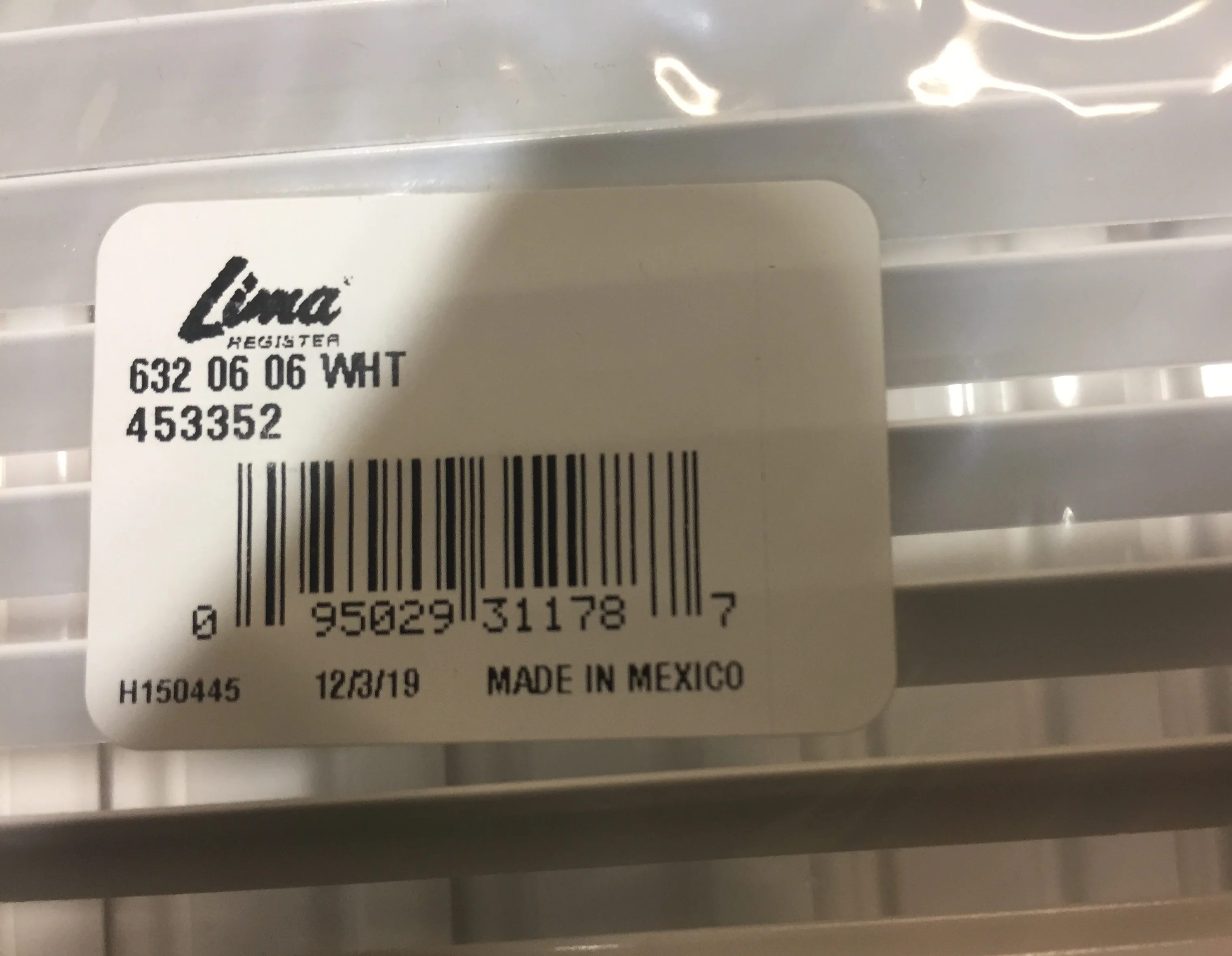 6" X 6" SINGLE DEFLECTION SUPPLY REGISTER WITH MULTI-LOUVER DAMPER - Image 5