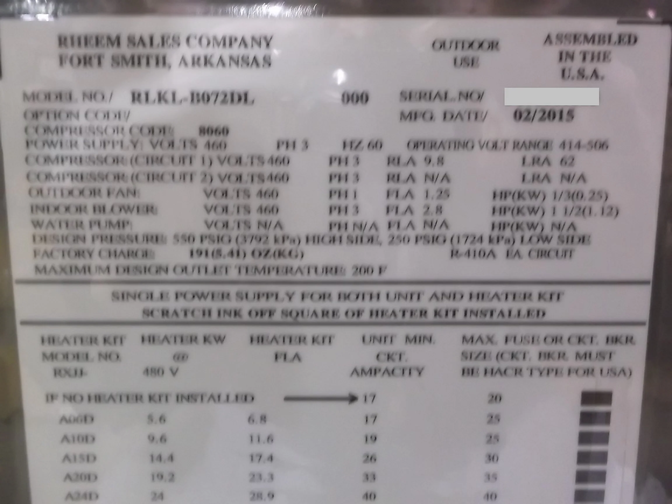 6 Ton Convertible Rooftop Air Conditioner Package Unit 11 Seer 460/60/3 R-410A - Image 3
