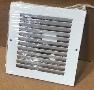 6" X 6" WHITE STEEL RETURN AIR GRILLE - Image 2