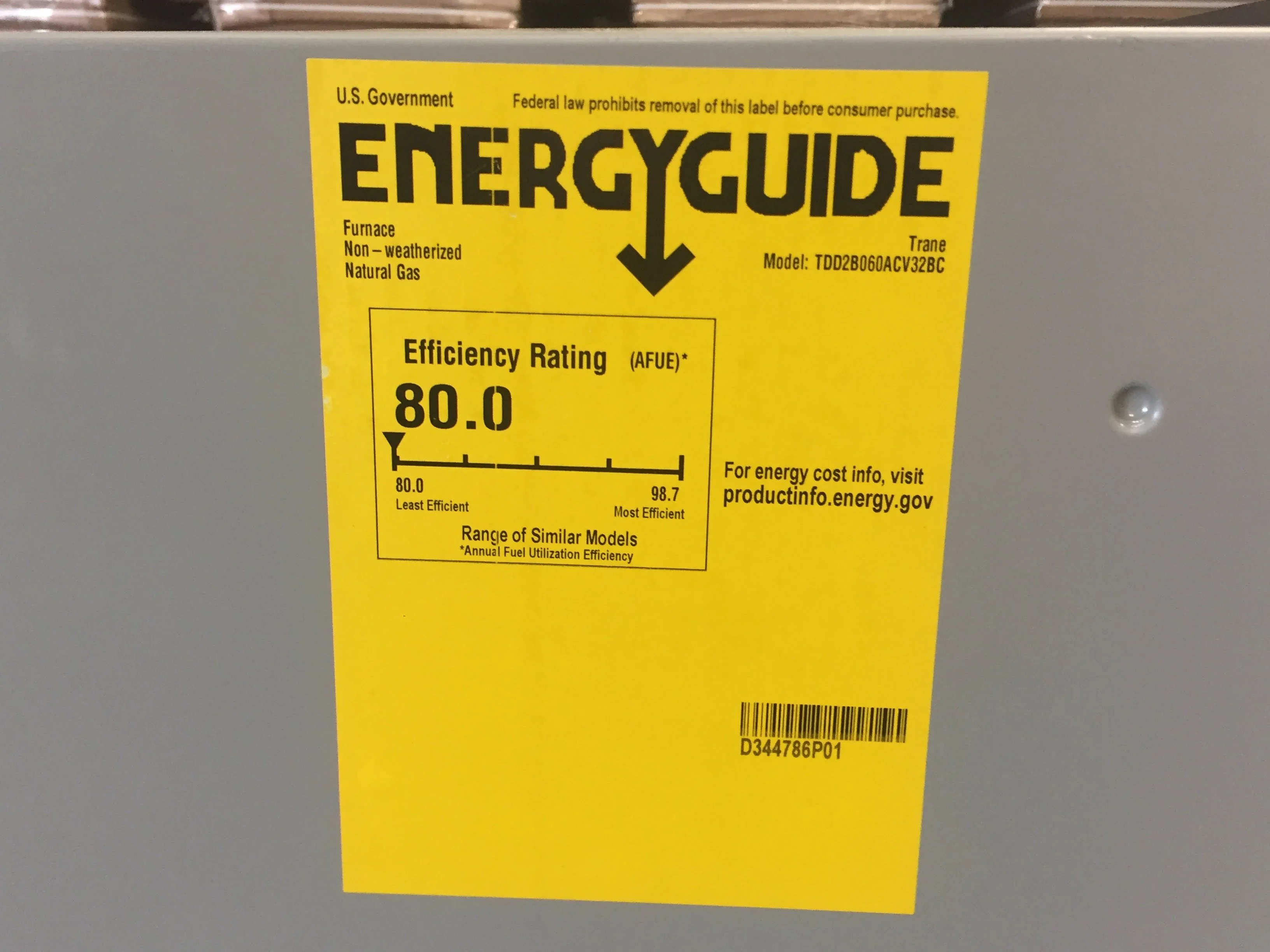 60,000 BTU 2-Stg Down/Horz Comm ECM Gas Furnace 80% with 3 Ton Upflow/Downflow Cased N Coil, R410A - Image 4