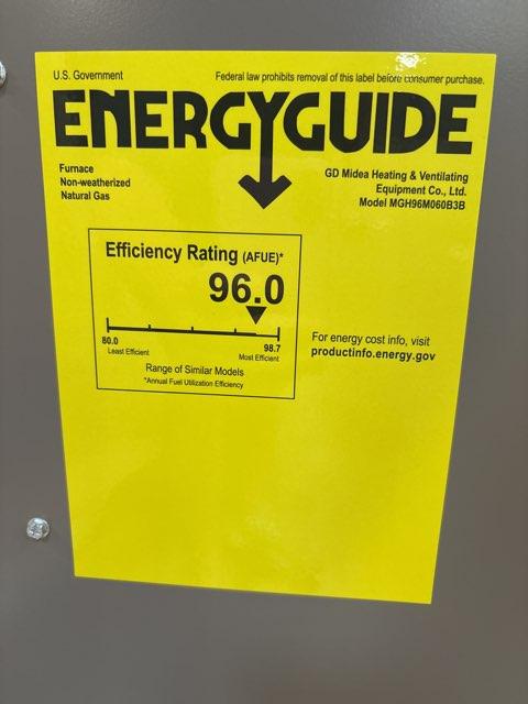 60,000 BTU 2-Stg Multi Gas Furnace 96% and 2.5 Ton SS Air Conditioner 208-230/60/1 R410A, 14.3 SEER2 - Image 4