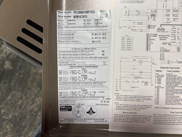 60,000 BTU Low NOx Modulating Multi ECM Var Spd Comm Compatible Gas Furnace 80% 115/60/1 CFM: 1277 - Image 2