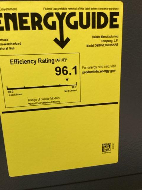 60,000 BTU Low NOx Two-Stage Upflow/Horizontal ECM Multi Speed Gas Furnace 96% 115/60/1 CFM: 1200 - Image 5