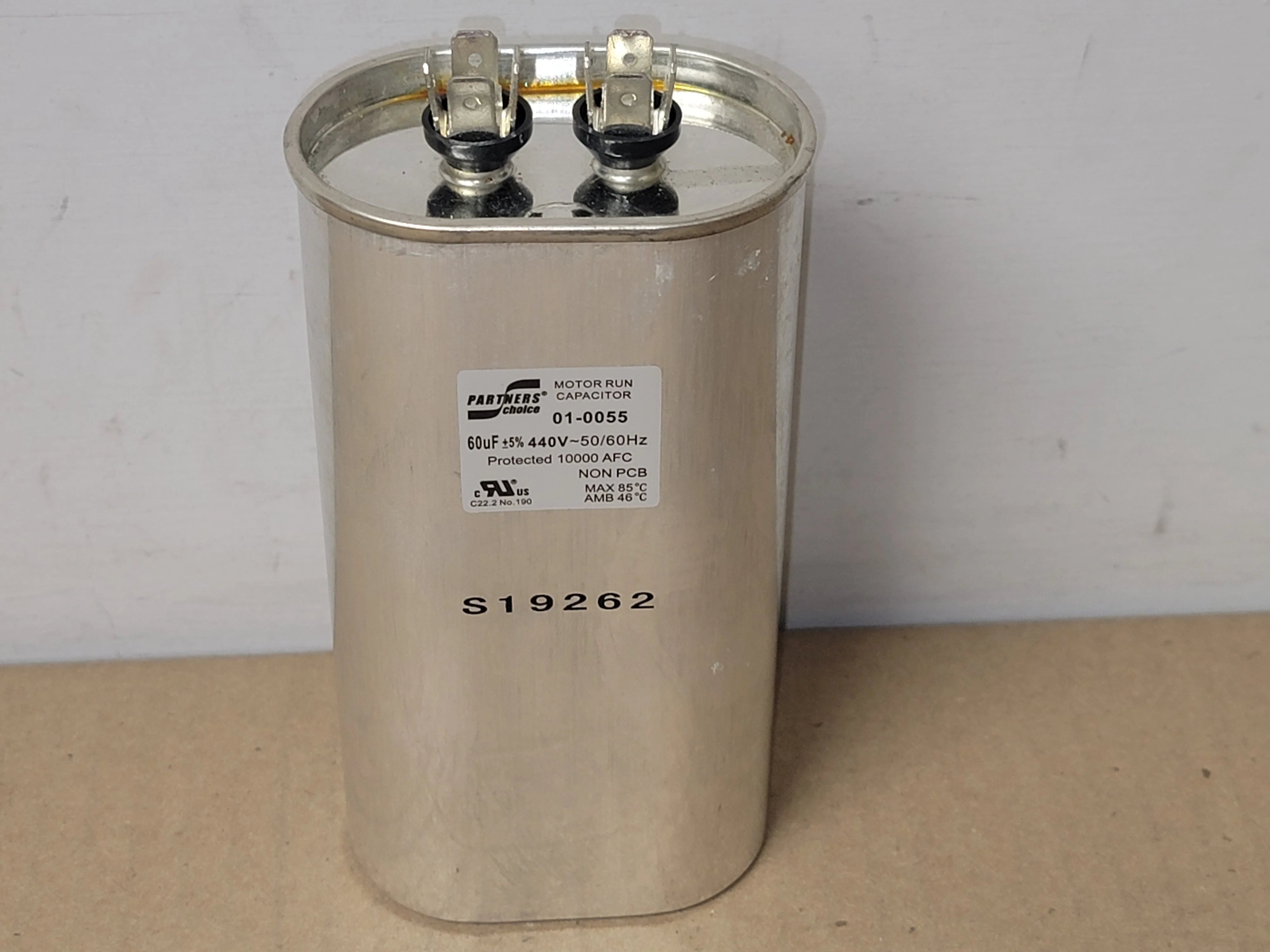 60UF  x 440VAC Oval Run Capacitor