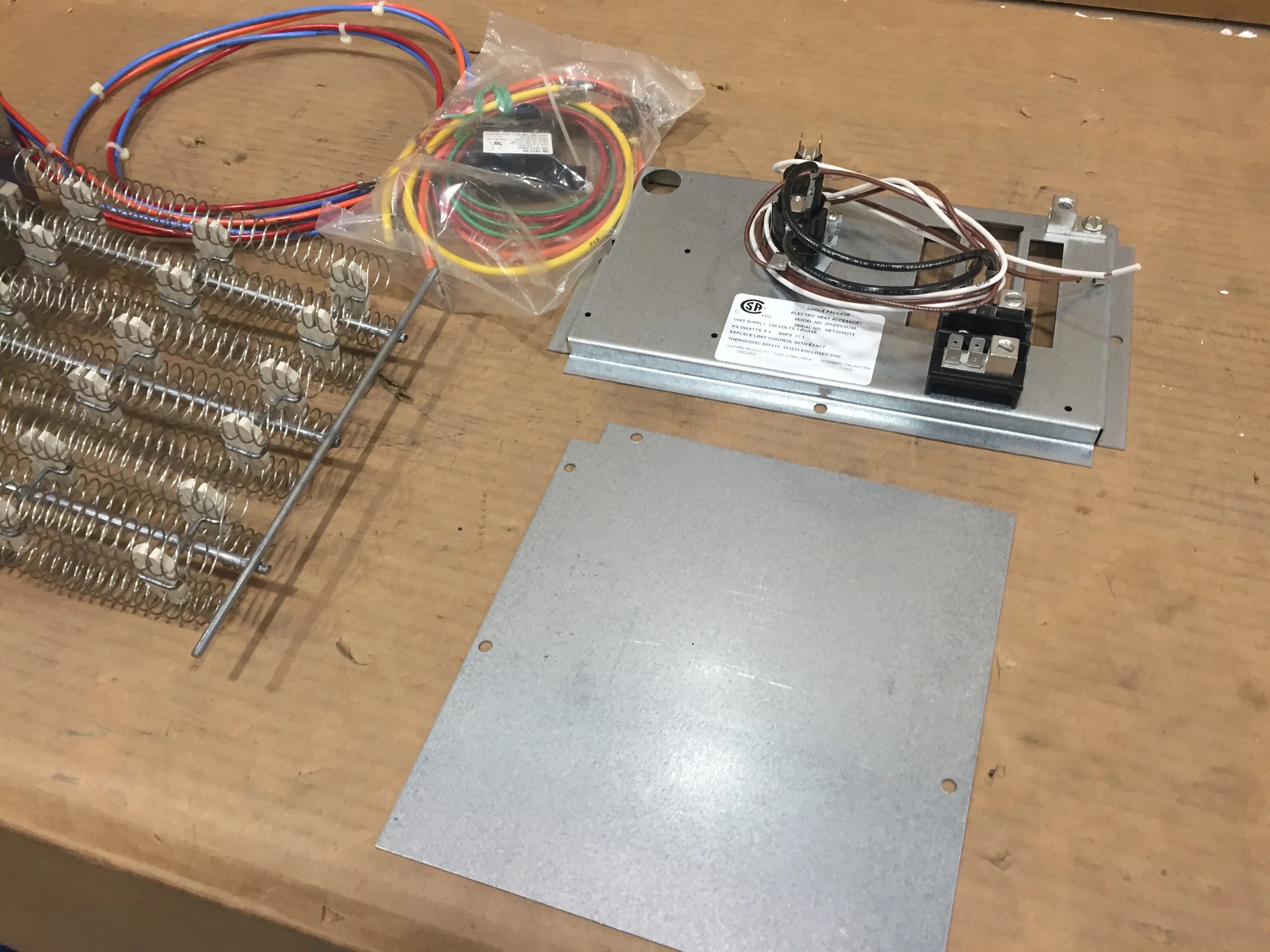 6.5 Kw Electric Heat Kit; 240/60/1, Amps 27.1 - Image 3