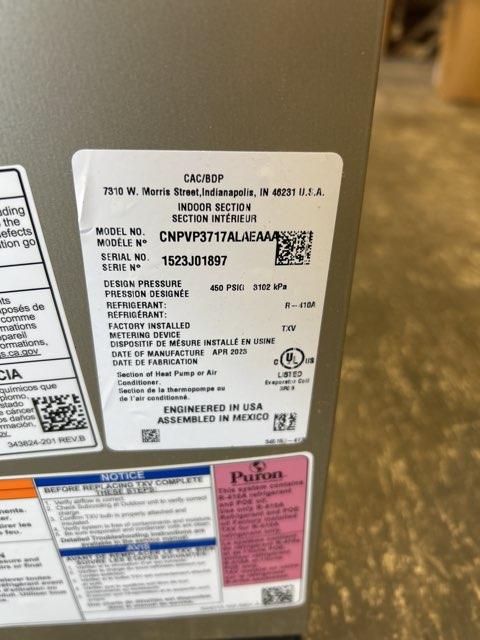 66,000 BTU 1-Stg Up/Horz PSC Var Spd Gas Furnace 80% and 3 Ton Upflow/Downflow Cased N Coil, R410A - Image 2