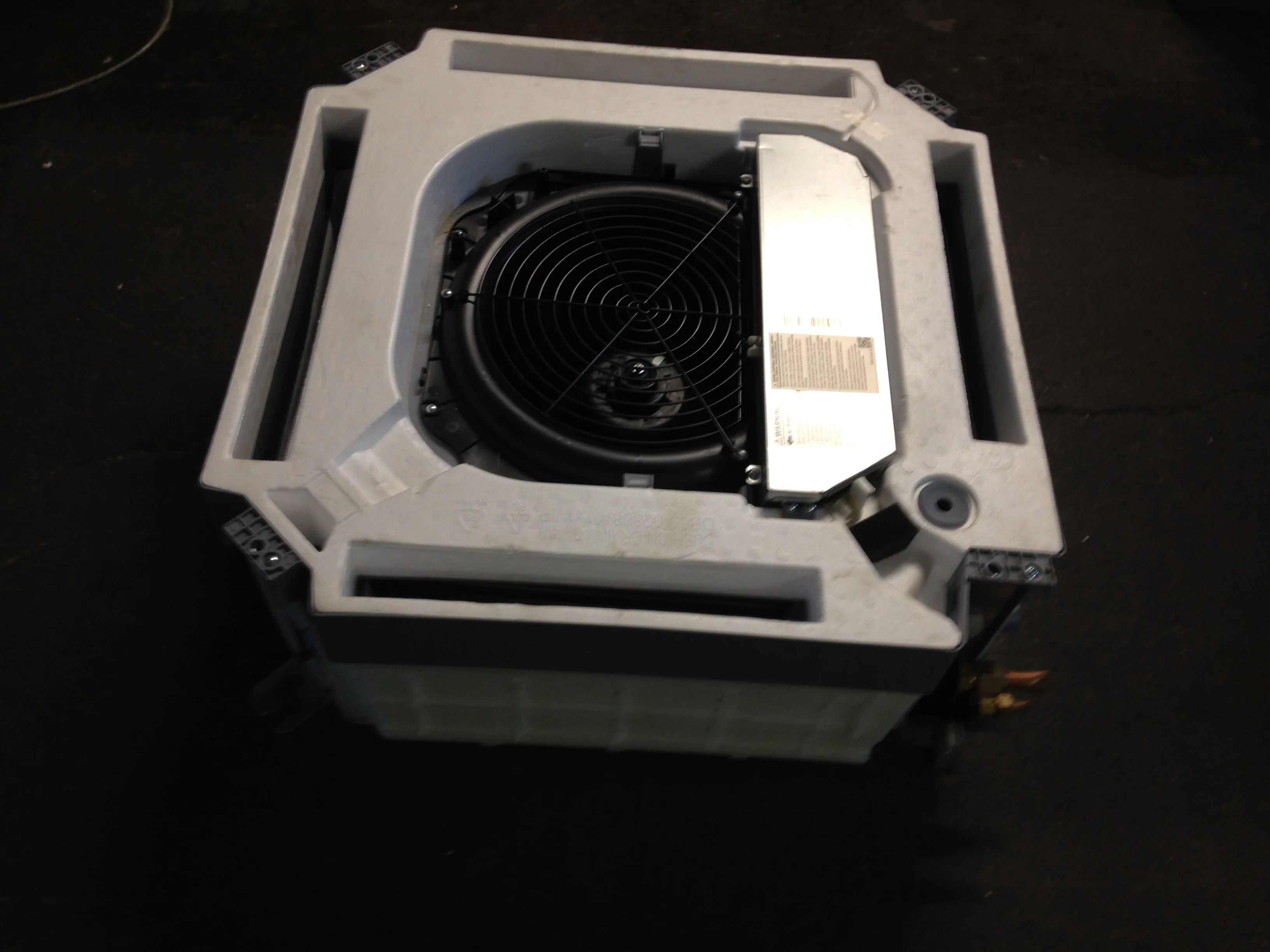 7,000 BTU Wind Free 4 Way Cassette ID Mini-Split Heat Pump , 208-230/60/1  R-410A  CFM 230/272/318 - Image 2