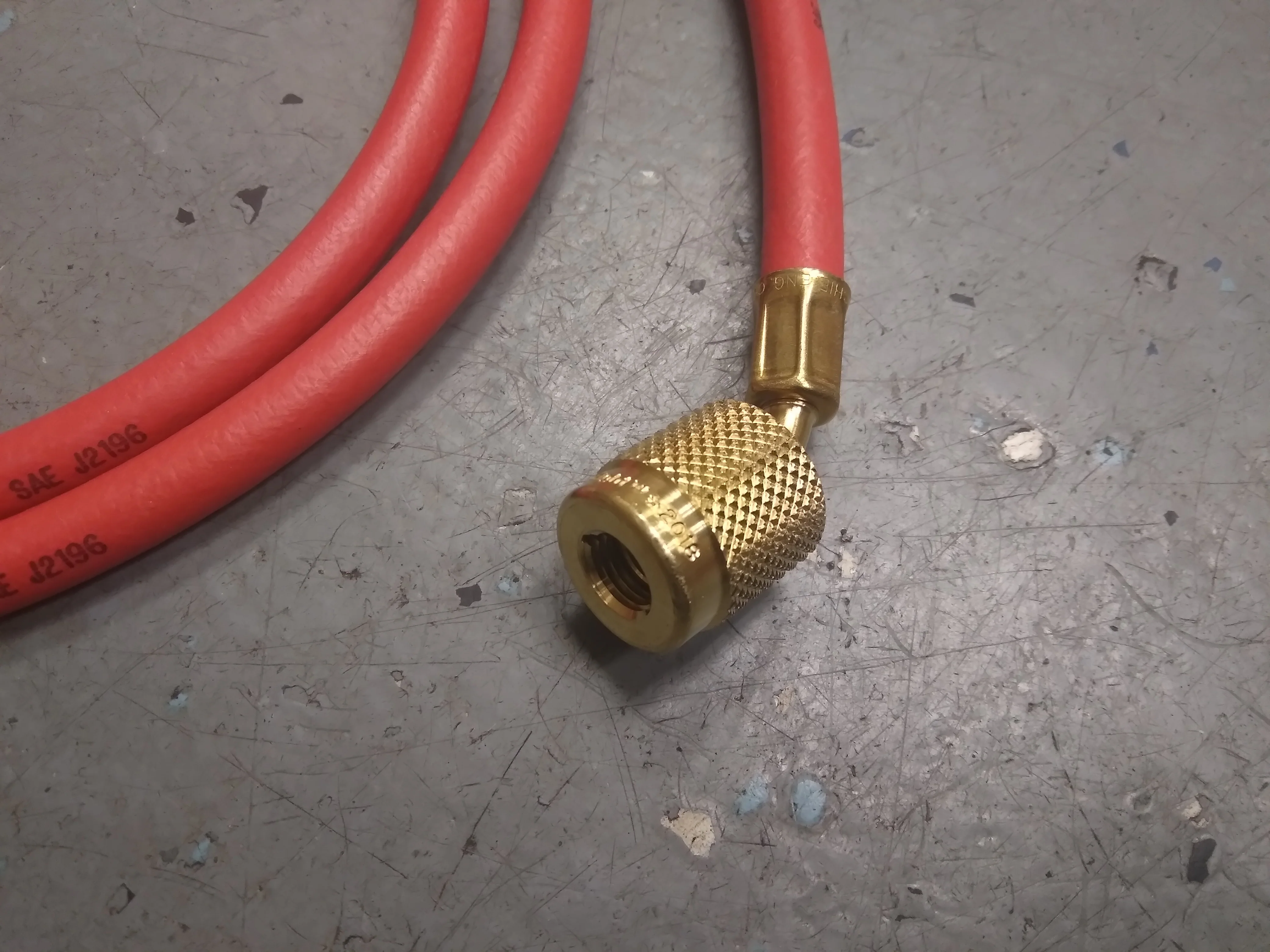72" Red Plus II, 1/4" Charge Hose - Image 3