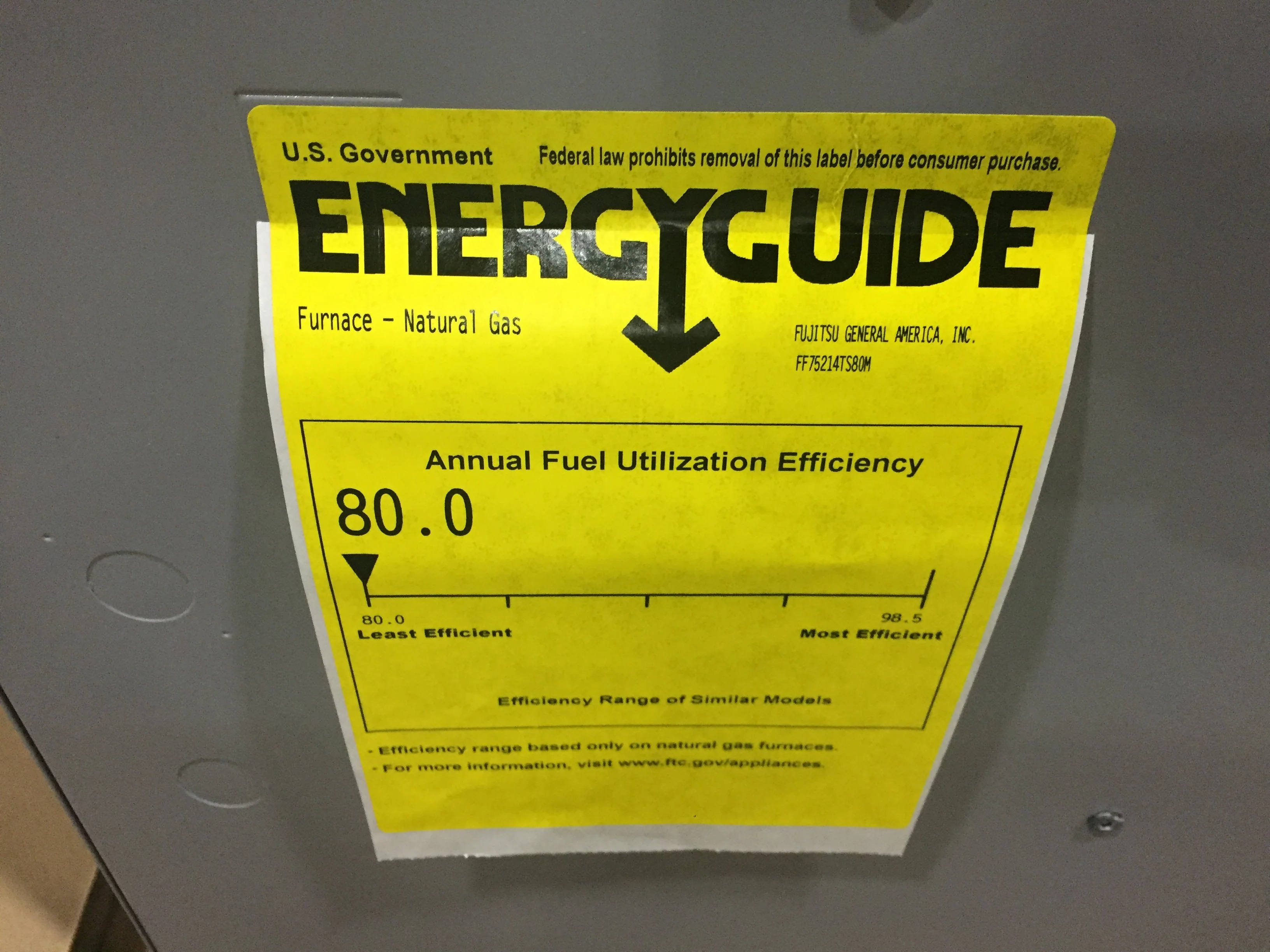 75,000 BTU 1-Stg Upflow/Horizontal Gas Furnace 80% and 2.5 Ton Upflow/Downflow Cased A Coil - Image 4