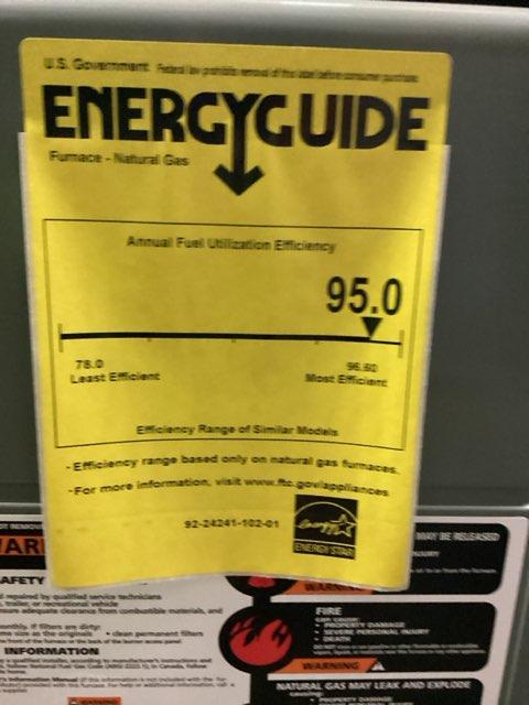 75,000 BTU Two-Stage Downflow/Horizontal ECM Multi Speed Gas Furnace 95% AFUE 115/60/1 CFM: 1600 - Image 5