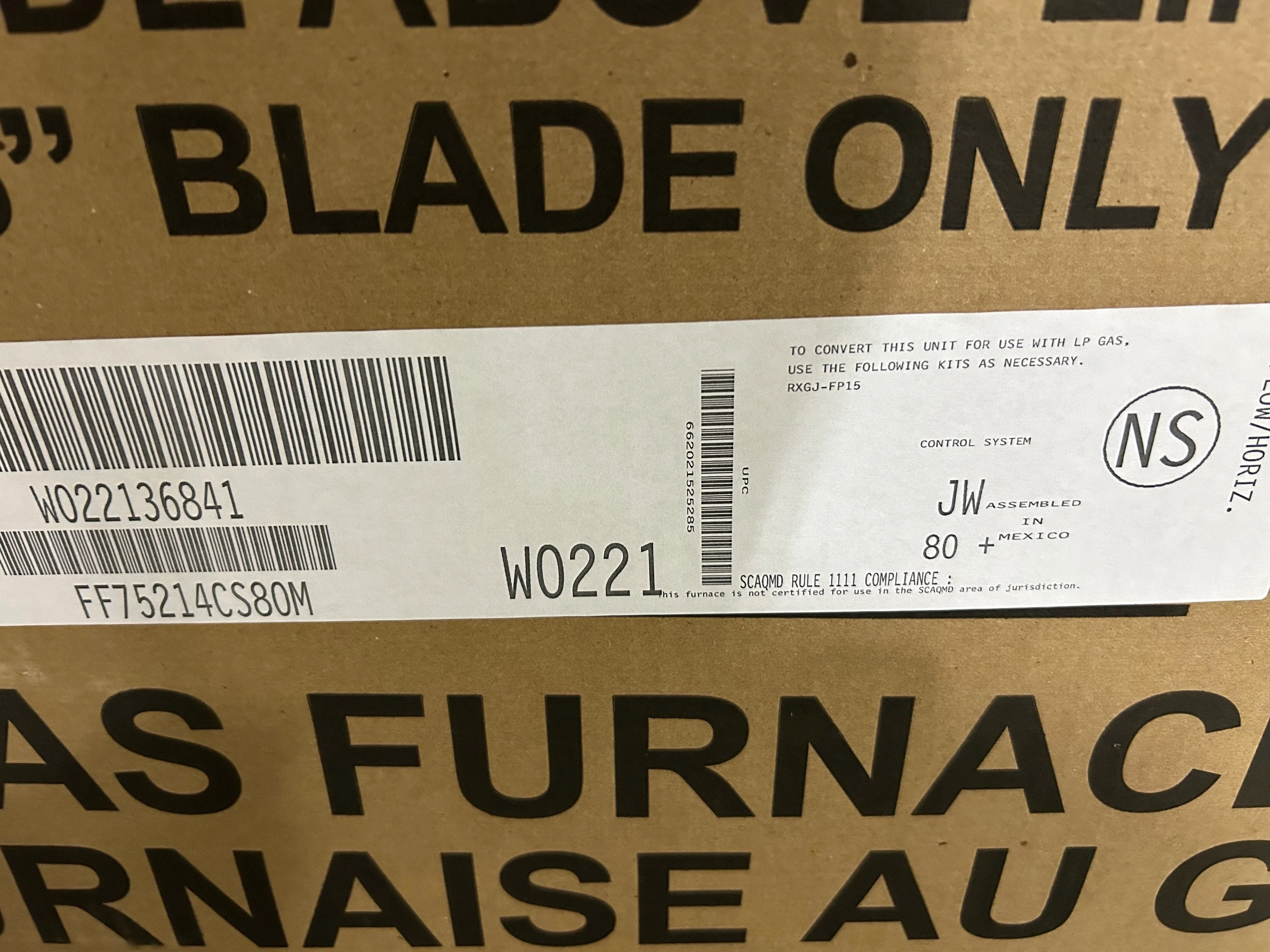 75,000 BTU Up/Horz Gas Furnace 80%, 4 Ton 1-Stg SS AC R410A 14 SEER with 4 Ton Multi Cased A Coil - Image 6