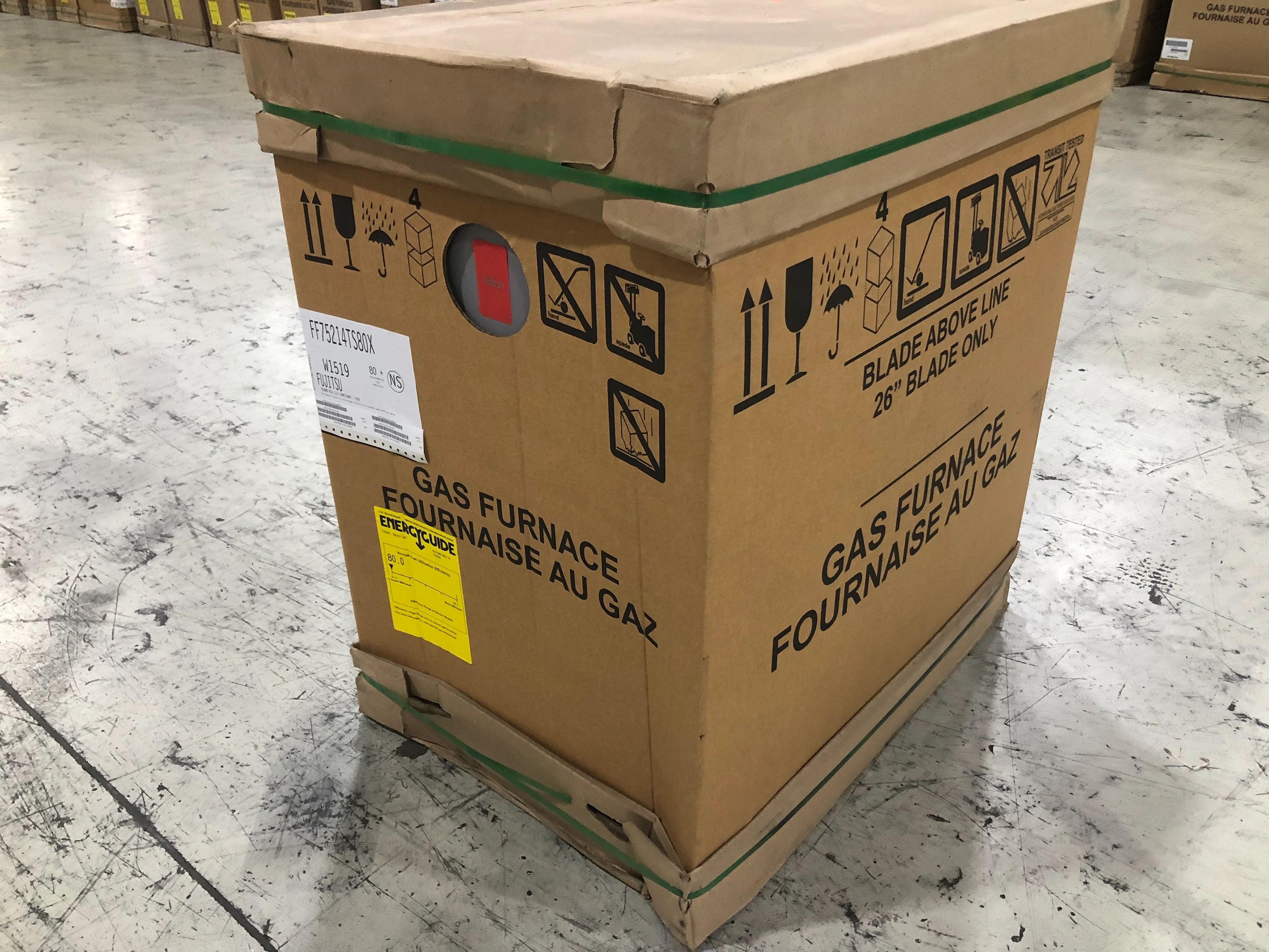 75000 BTU Single-Stage Upflow/Horizontal ECM Multi Speed Gas Furnace 80% AFUE 115/60/1 CFM: 1608 - Image 4