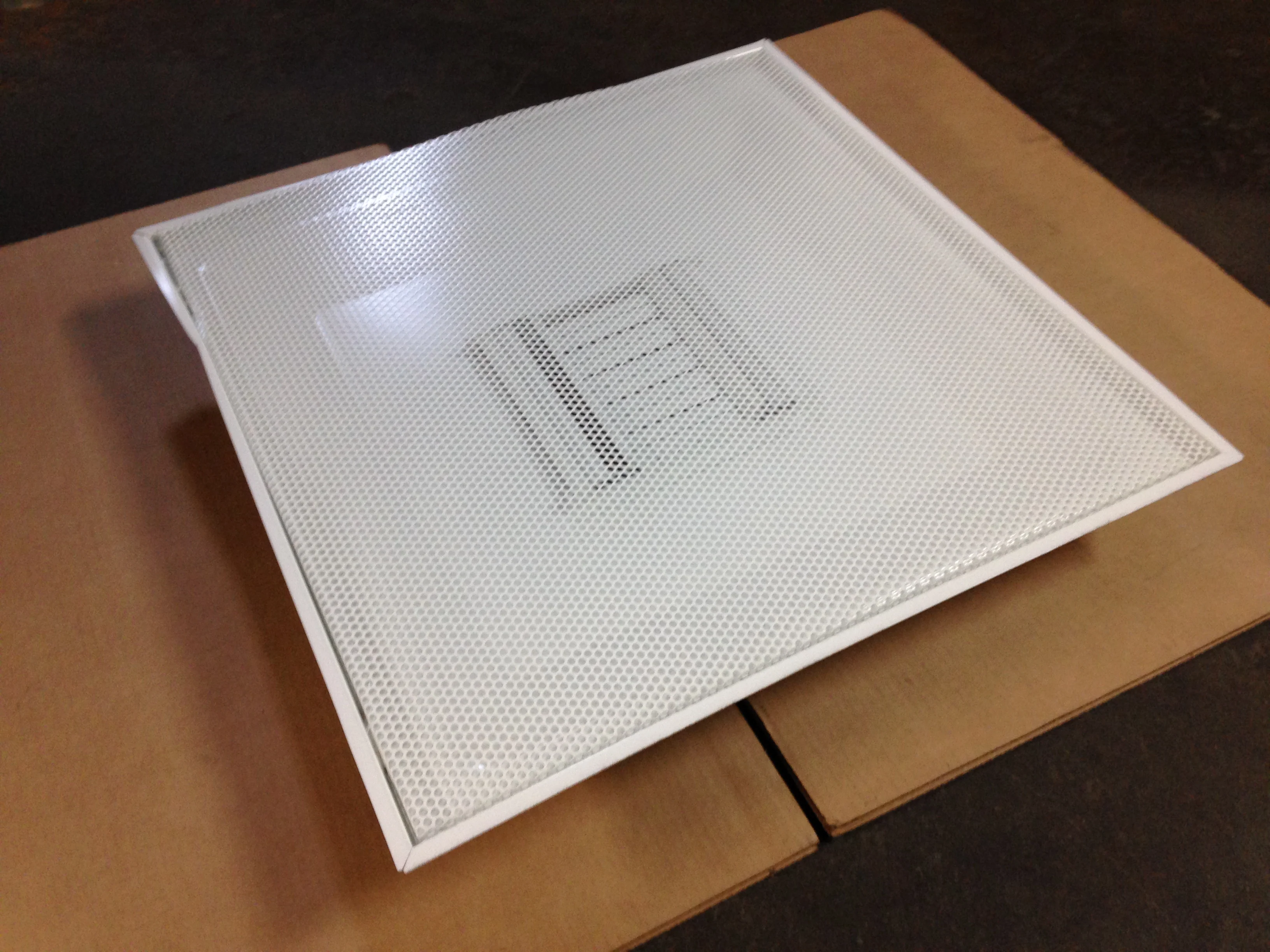 8" X 24" PERFORATED T-BAR DIFFUSER, STEEL, WHITE - Image 7