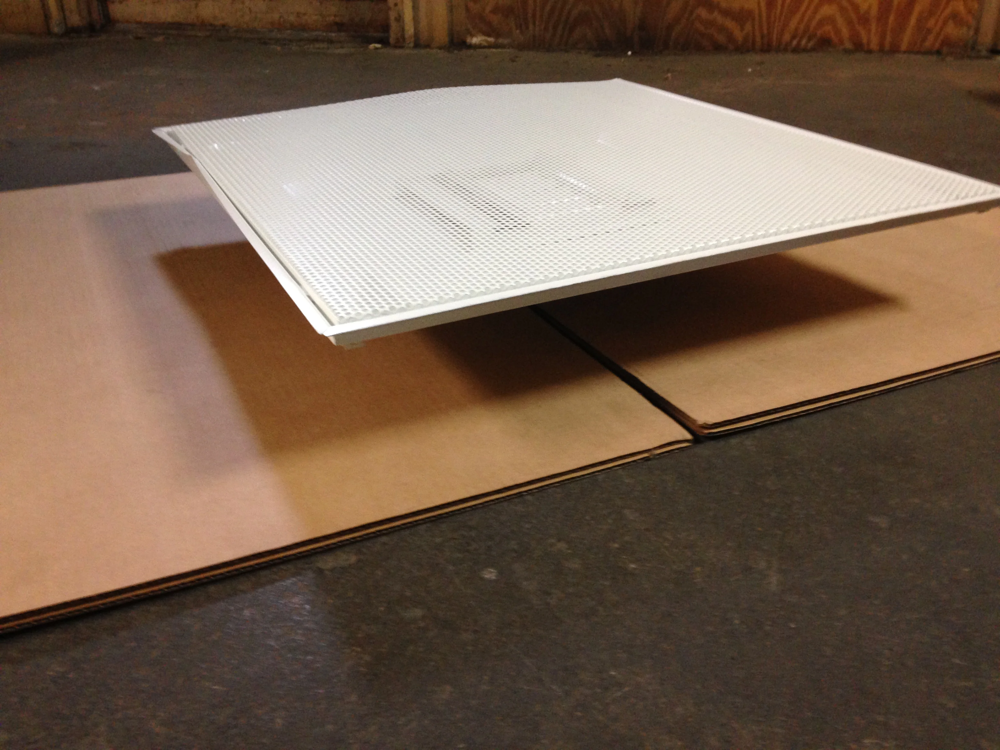 8" X 24" PERFORATED T-BAR DIFFUSER, STEEL, WHITE - Image 8