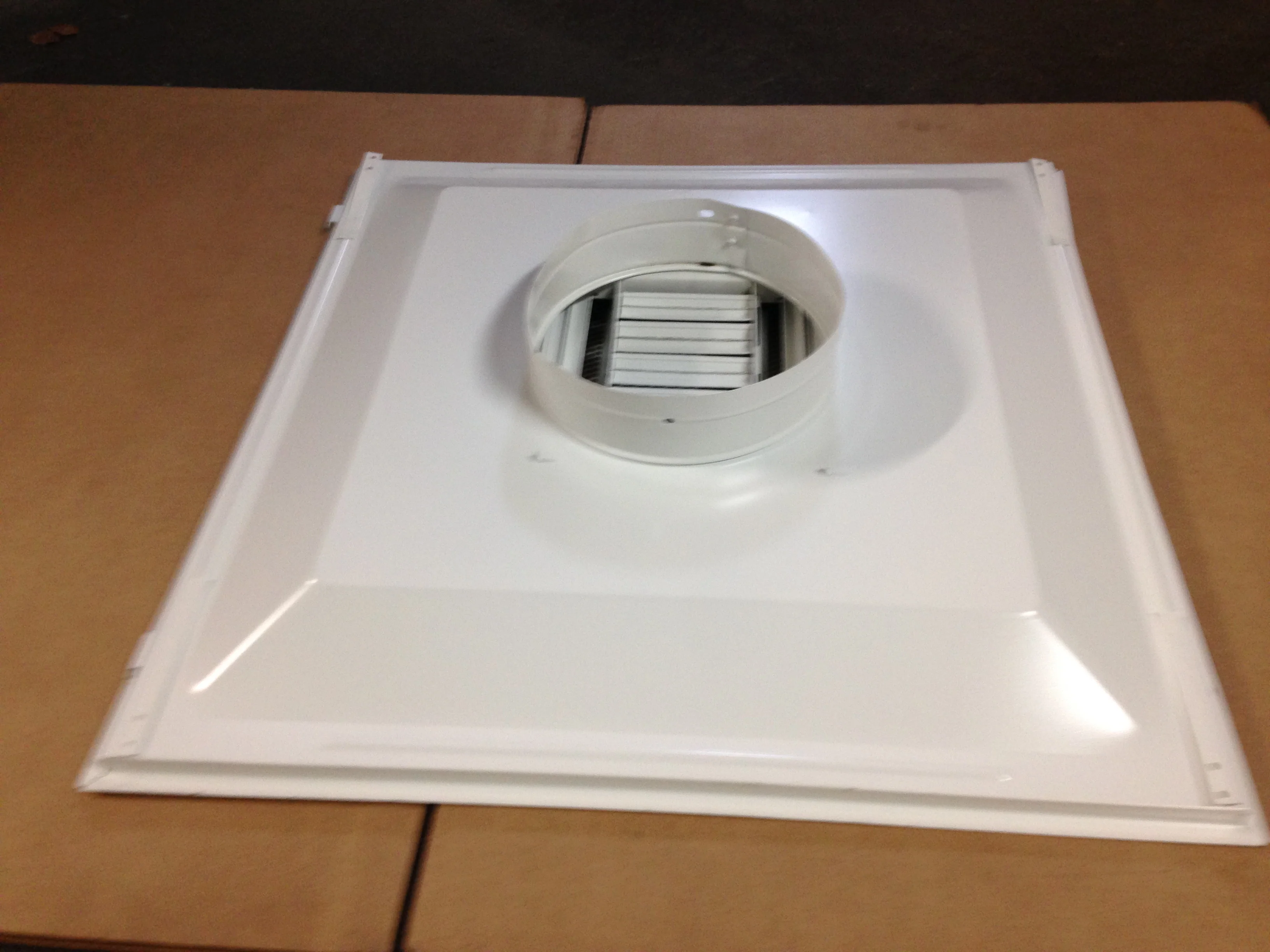 8" X 24" PERFORATED T-BAR DIFFUSER, STEEL, WHITE - Image 9