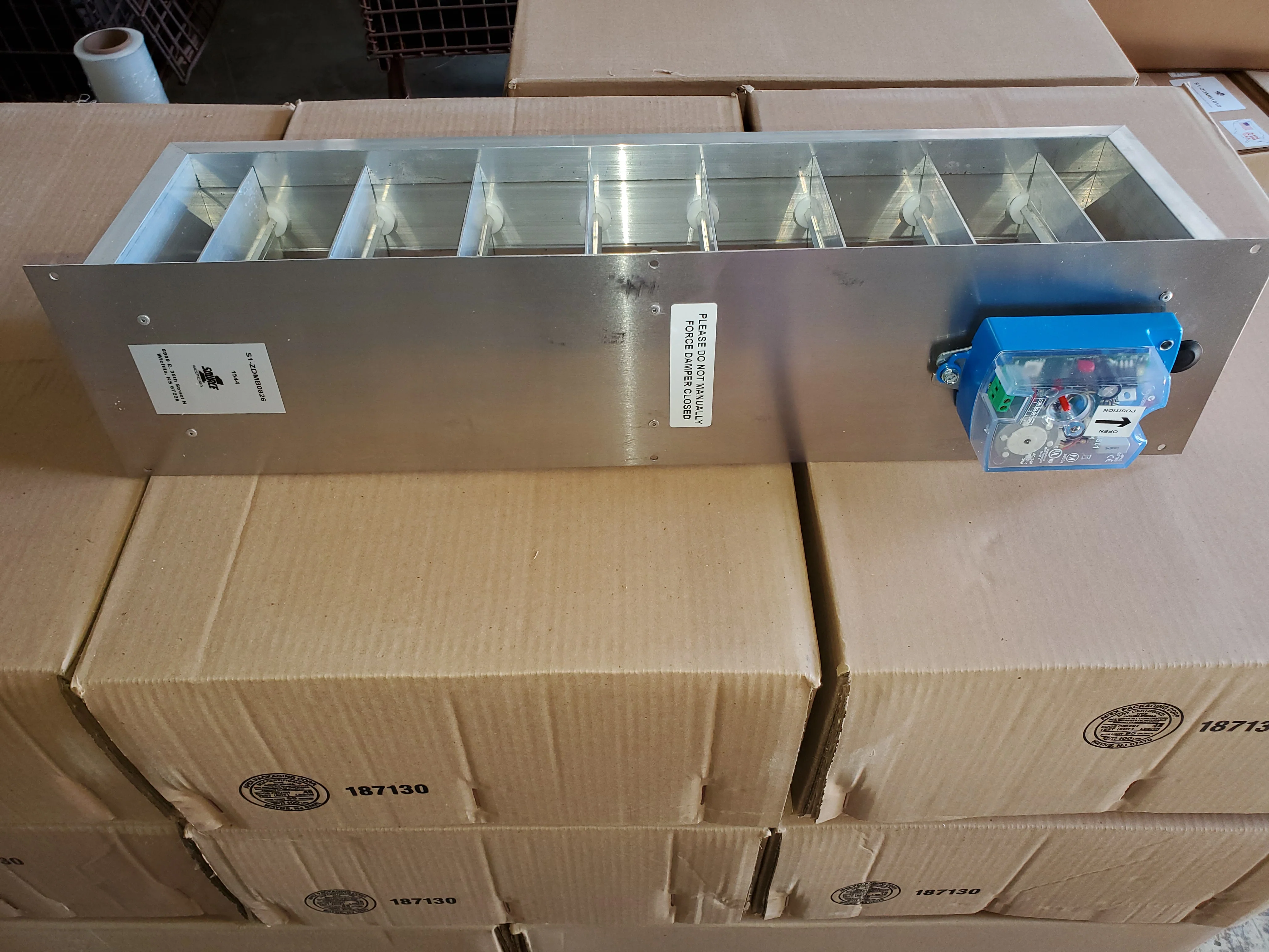 8 x 26" Rectangular Zoning Damper