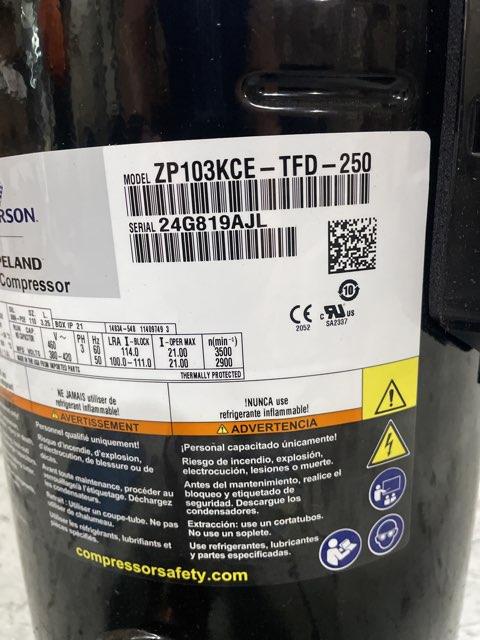 8.5 Ton AC Scroll Compressor 460/60/3 R410A - Image 4
