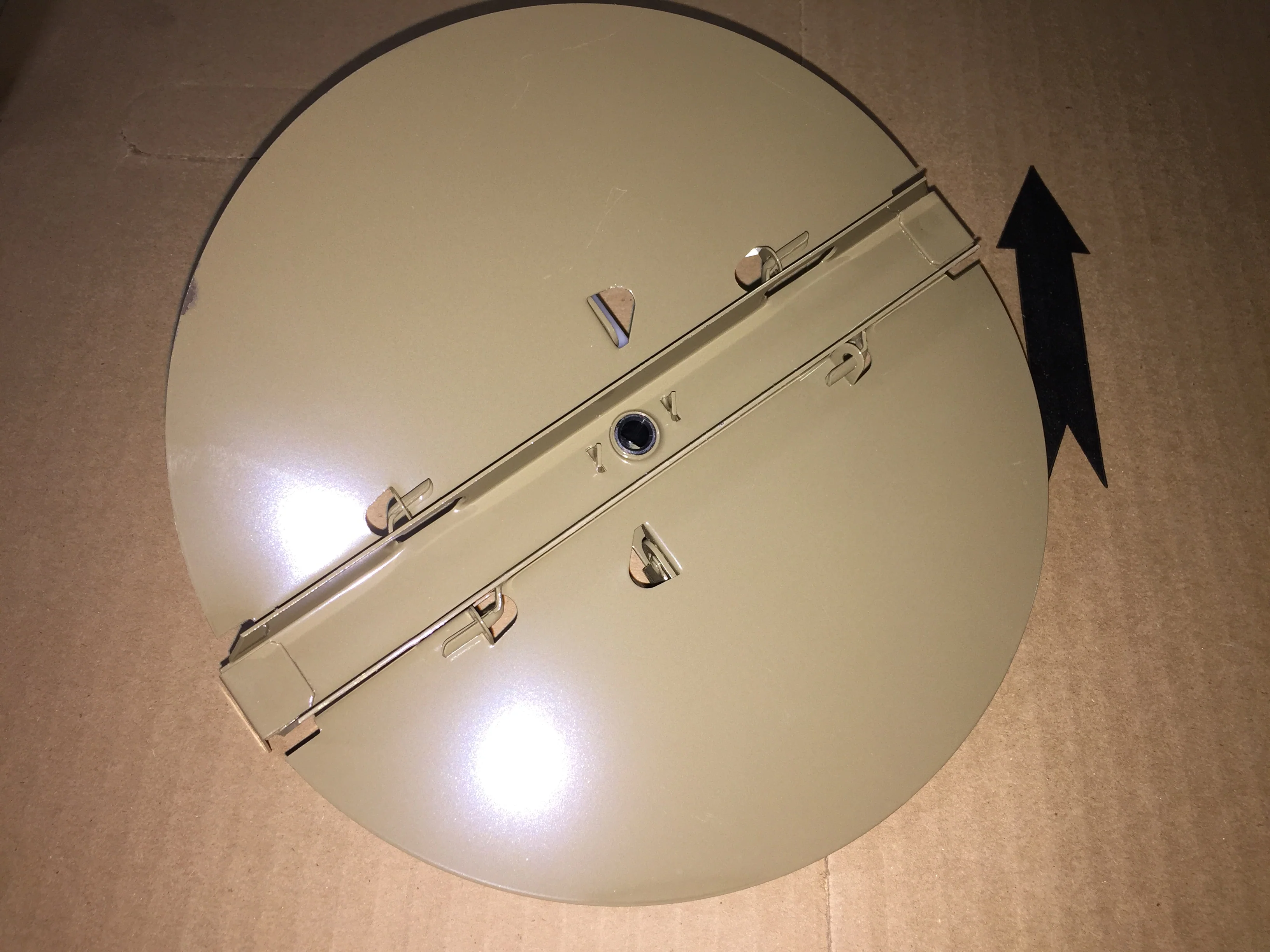 8" BROWN ROUND BUTTERFLY DAMPER (SOLD PER EACH) - Image 2