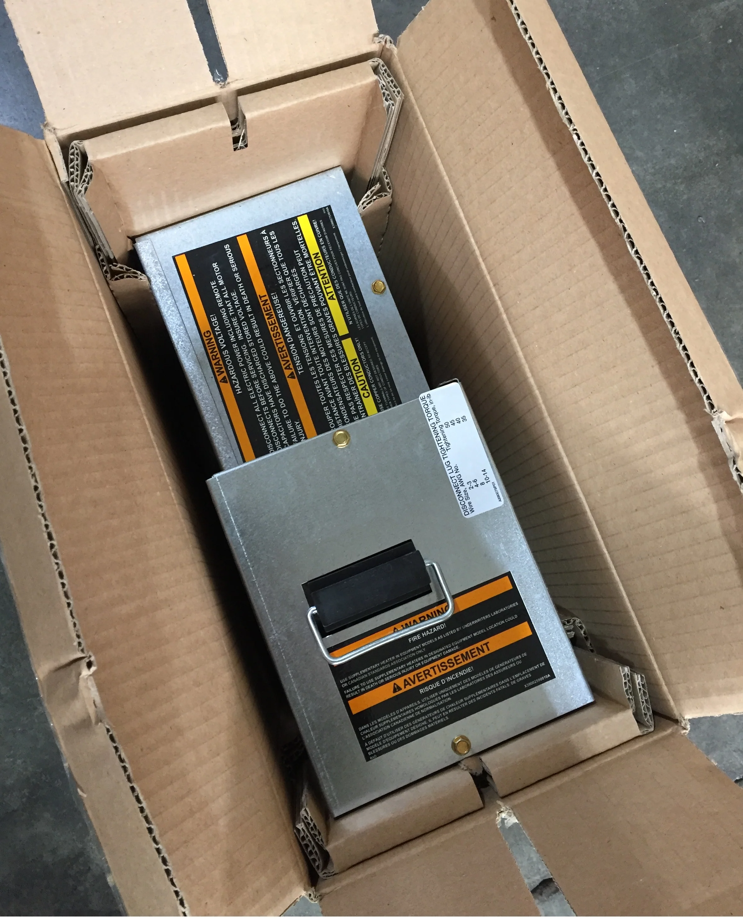 8kW Electric Heat Kit w/Pull Disconnect; 208-240/60/1 - Image 5