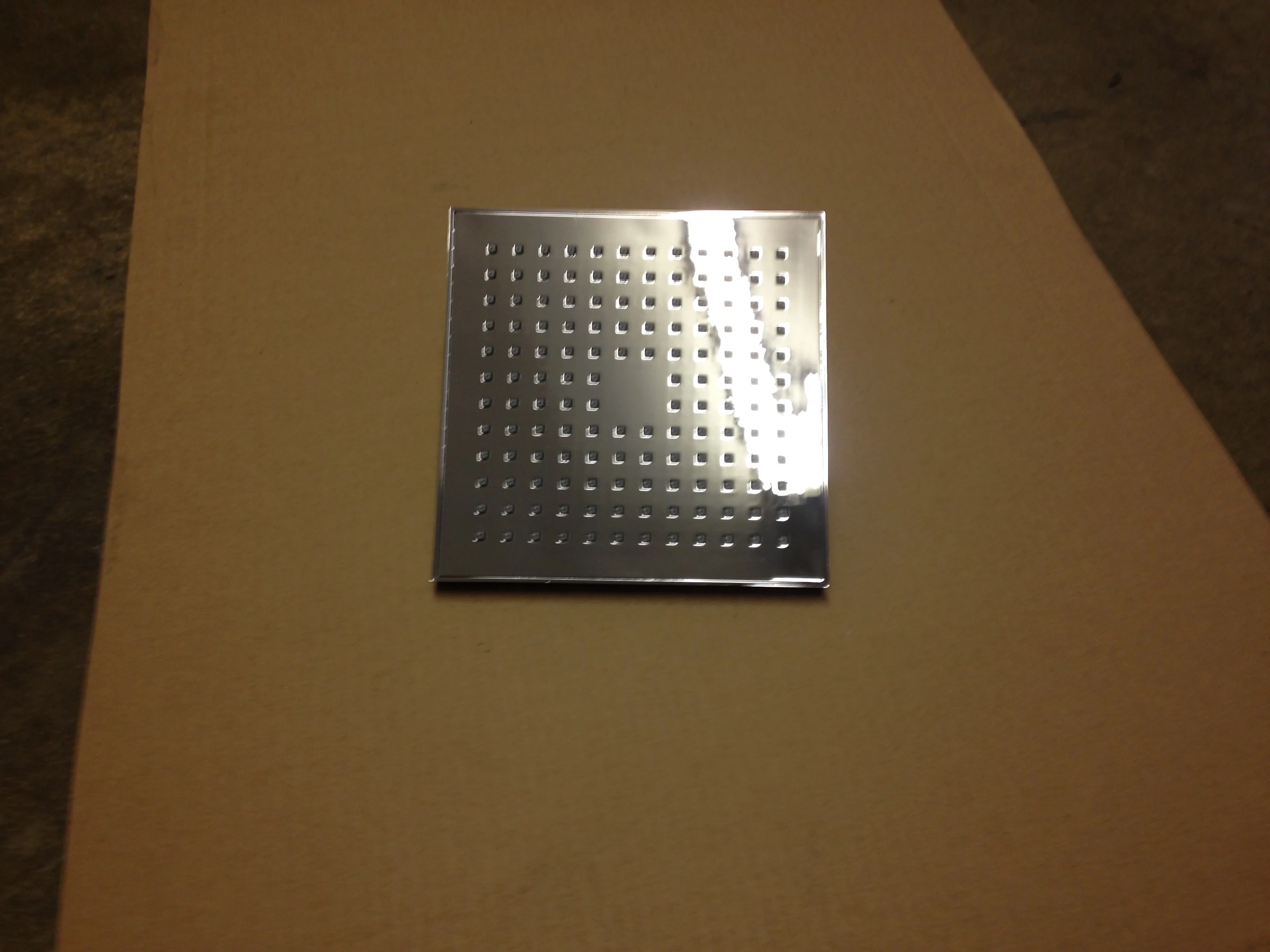 8 Sq Plastic Shower Head Plating Face
