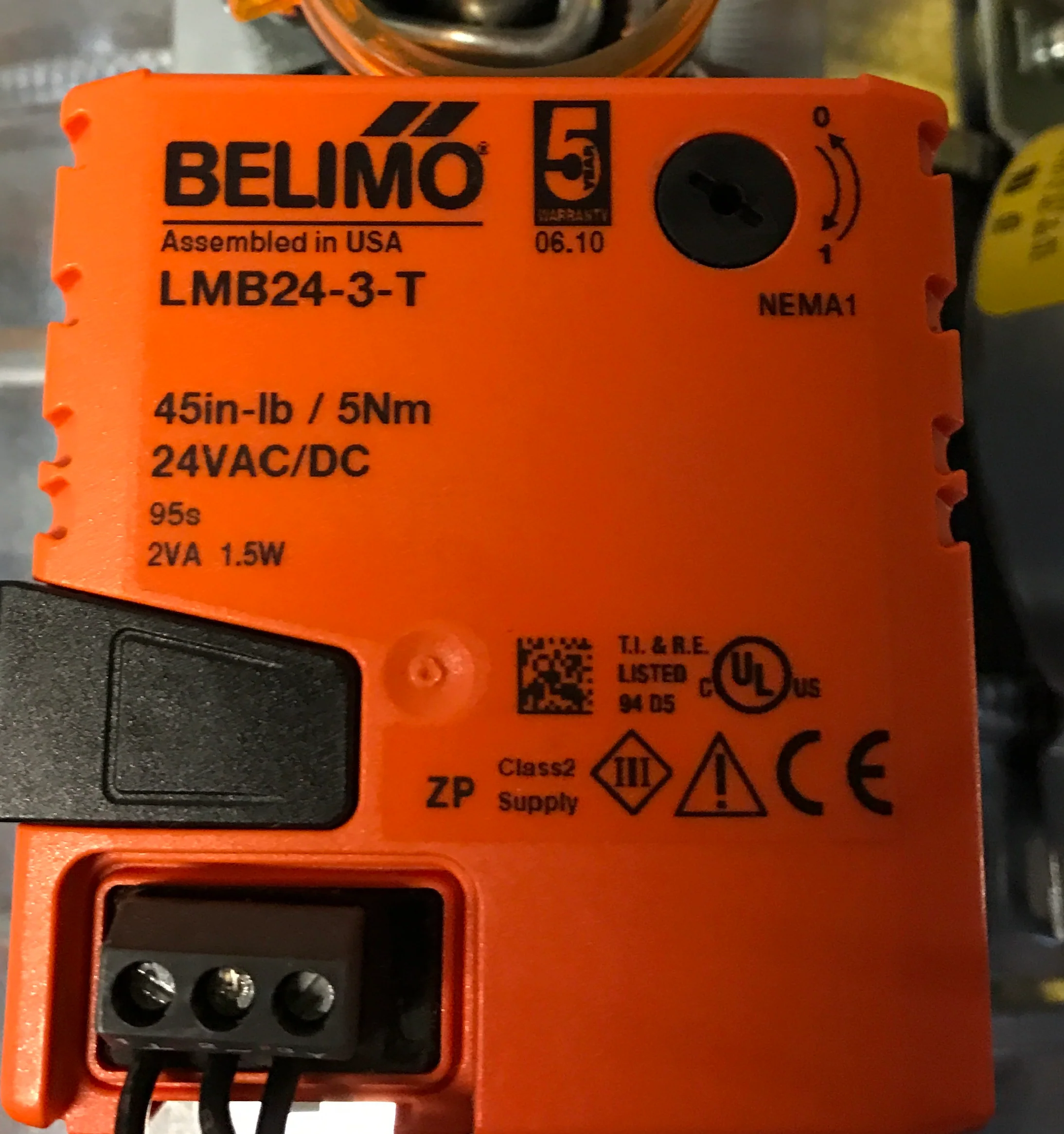 8" Static Pressure Controlled Motorized Bypass Damper w/24 Volt Modulating Actuator - Image 4