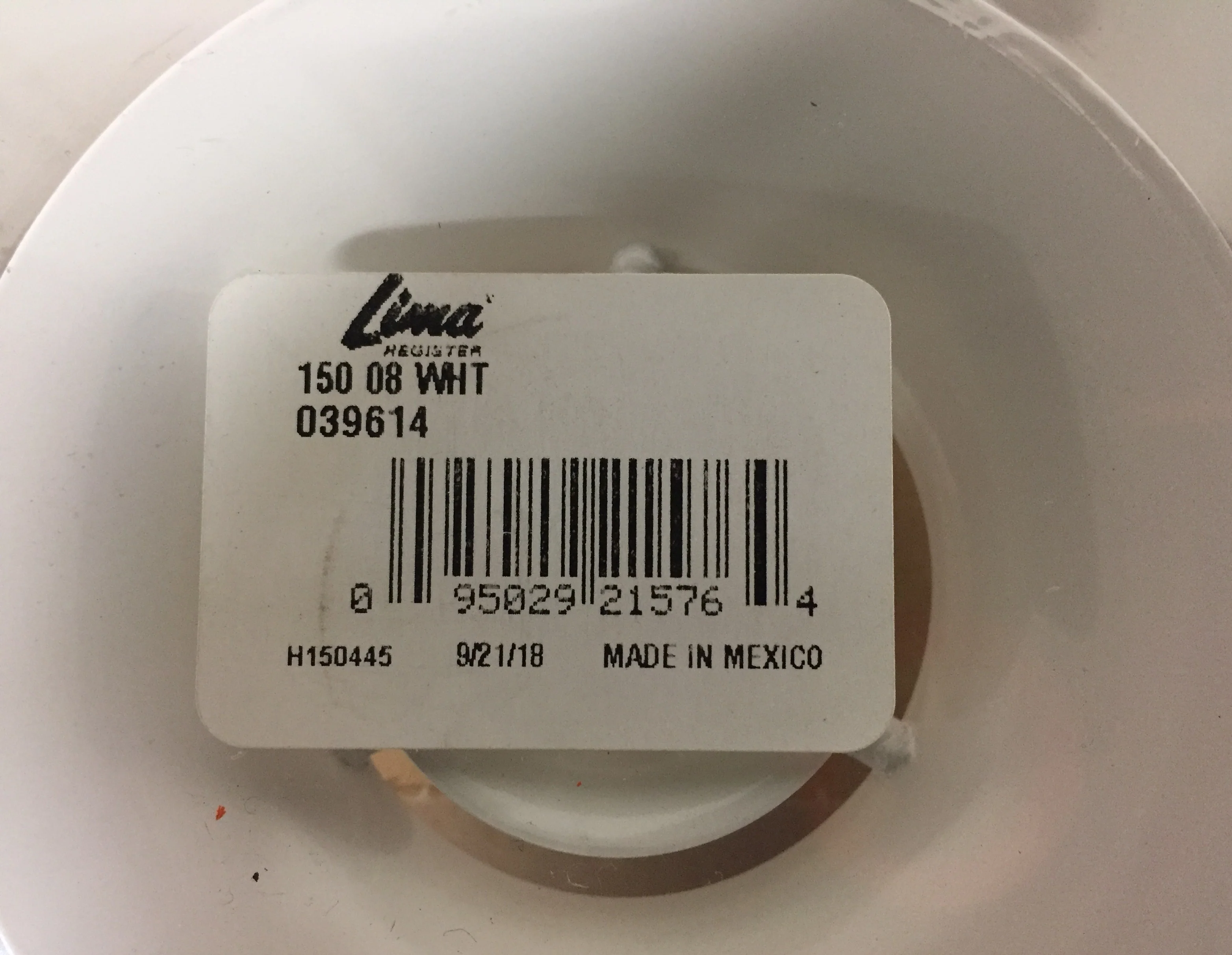 8" STEEL/WHITE ROUND CEILING DIFFUSER - Image 5