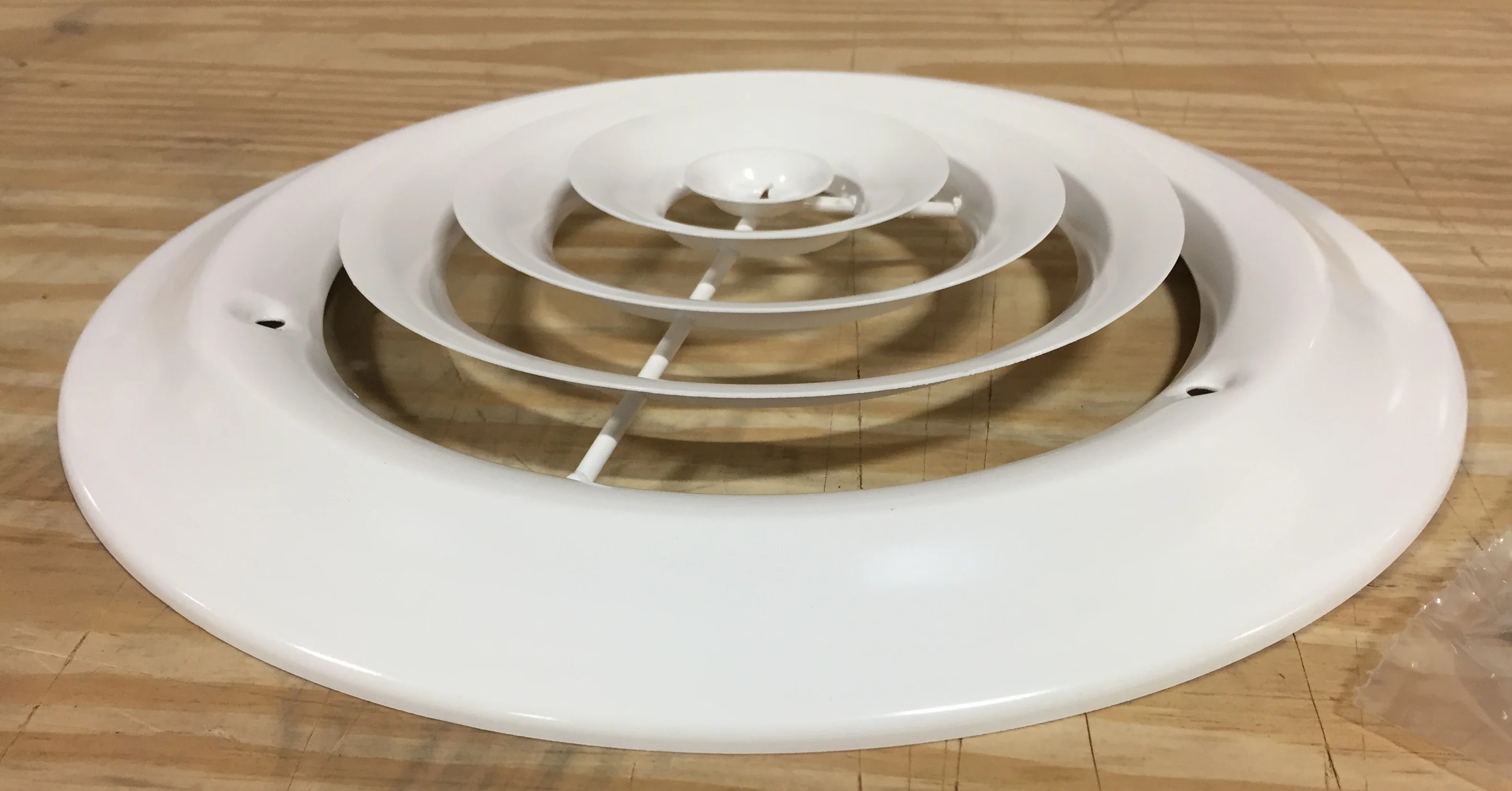 8" STEEL/WHITE ROUND CEILING DIFFUSER - Image 8