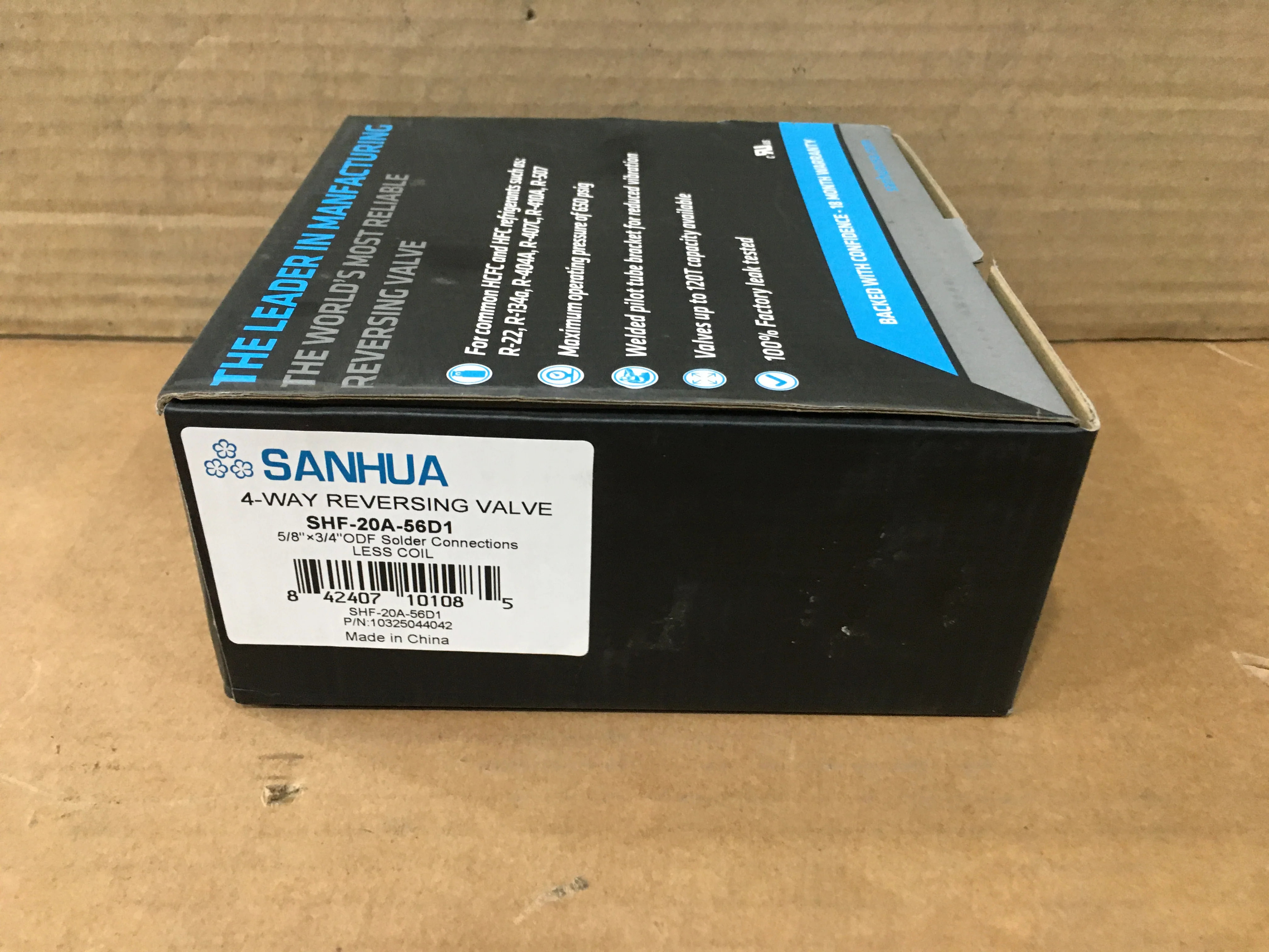 8 Ton Reversing Valve 5/8" X 3/4" ODF Solder Less Coil - Image 3