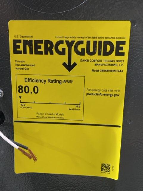 80,000 BTU 1-Stg Up/Horz ECM Gas Furnace 80%, 4 Ton 1-Stg SS AC 14 SEER and 4 Ton Multi Cased A Coil - Image 4