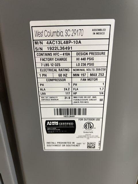 80,000 BTU 2-Stg Low Nox Up/Horz ECM Gas Furnace 80% with 4 Ton SS AC 13 SEER, 208-230/60/1 R-410A - Image 4