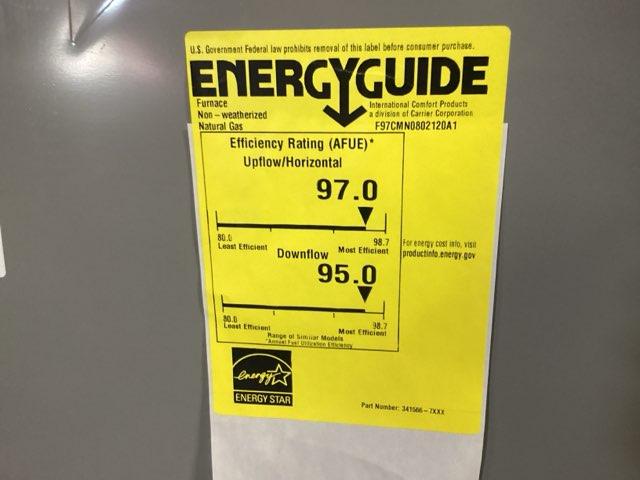 80,000 BTU 2-Stg Modulating Multi ECM Var Spd Communicating Gas Furnace 97% 115/60/1 CFM: 1945 - Image 4