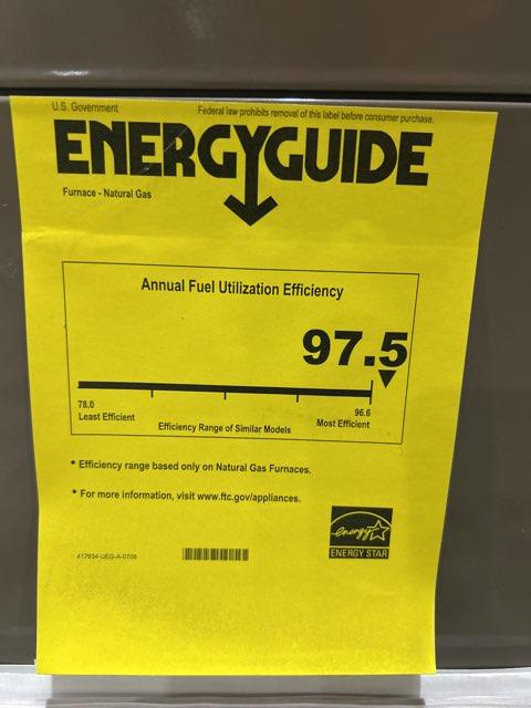 80,000 BTU 3-Stg Gas Furnace 97.5% and 1.5-3 Ton Up/Down Cased A Coil and 2.5 Ton SS AC 14.3 SEER2 - Image 4