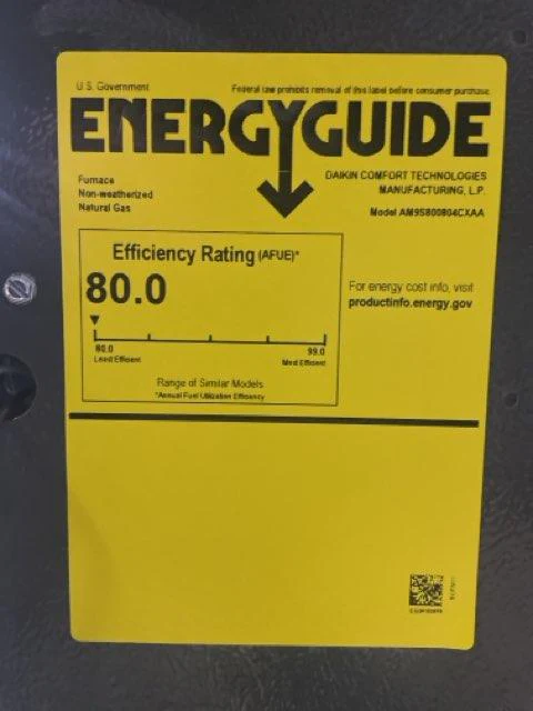 80,000 BTU Low NOx Single-Stage Upflow/Horizontal ECM Multi Speed Gas Furnace 80% 115/60/1 CFM: 1600 - Image 6