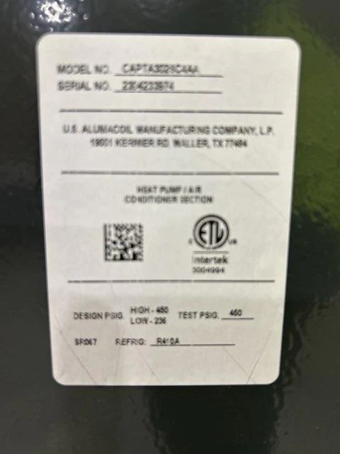 80,000 BTU Low NOx Up/Horz Gas Furnace 96%, 2.5 Ton AC 14.3 SEER2 with 2.5 Ton Up/Down Cased A Coil - Image 6