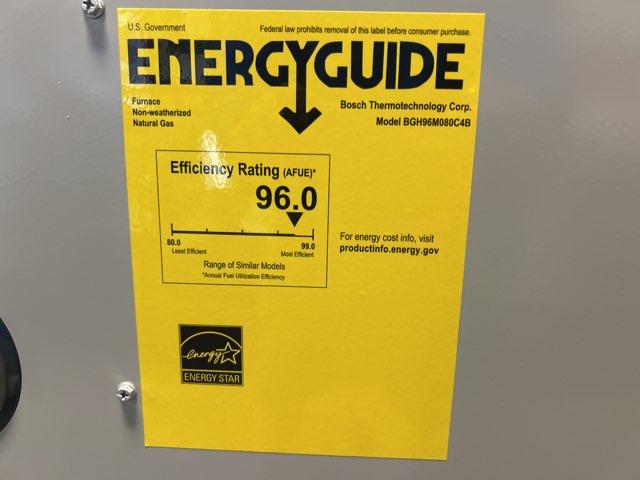 80,000 BTU Two-Stage Upflow/Horizontal ECM Multi Speed Gas Furnace 96% AFUE 115/60/1 CFM: 1312 - Image 5