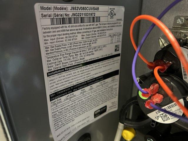 80,000 Btu Two-Stage UPFlow/Horizontal ECM Variable Speed Gas Furnace 95% Afue 115/60/1 Cfm: 2000 - Image 5