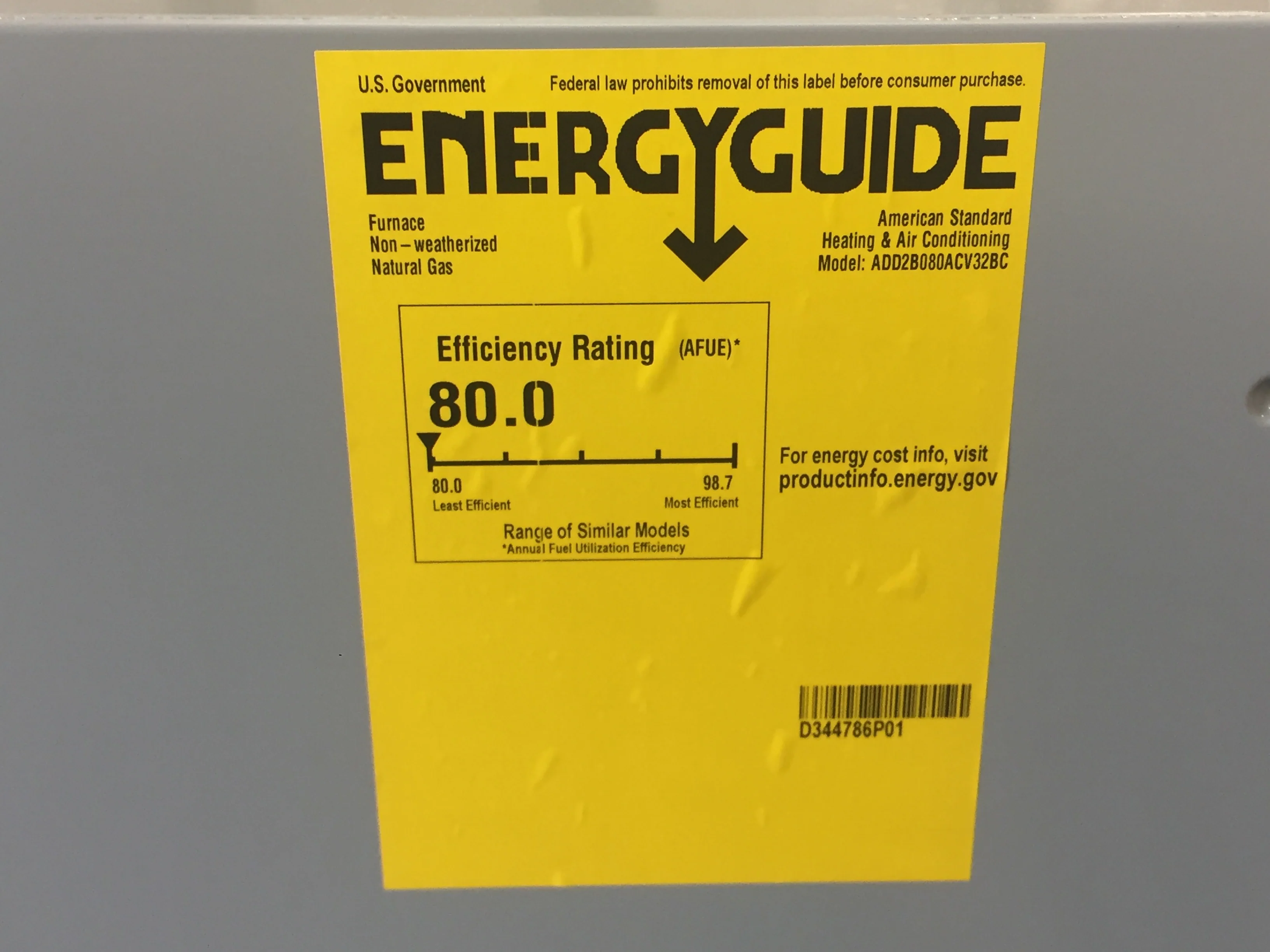 80,000 BTU 2-Stg Down/Horz ECM Variable Speed Comm. Compatible Gas Furnace 80% 115/60/1 CFM: 1200 - Image 6