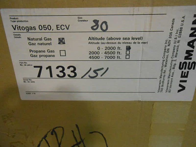 80,000 Btu Natural Gas Cast Iron Hot Water Boiler 83.1% 115/60/1 - Image 4