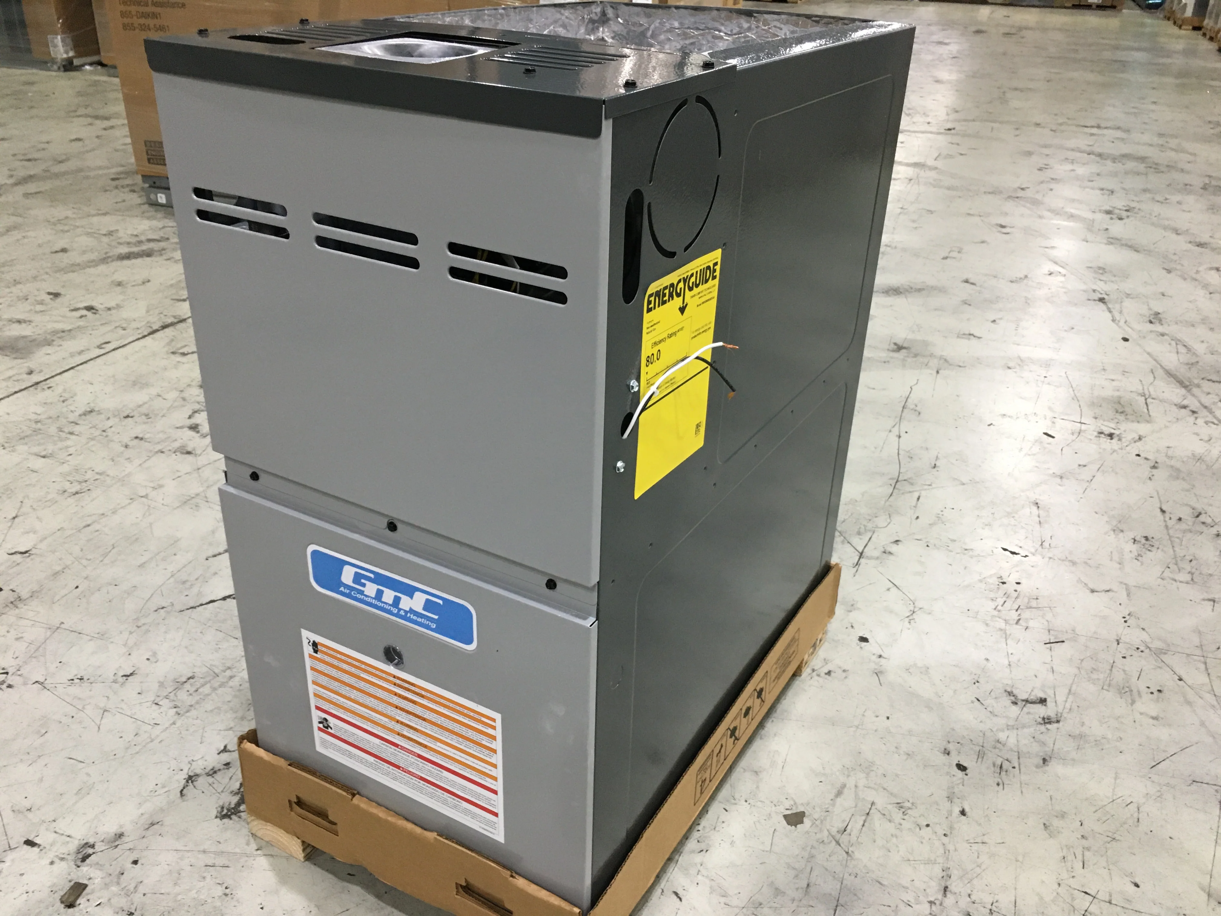80,000 BTU SINGLE STAGE UPFLOW/HORIZONTAL ECM GAS FURNACE 80% AFUE 115/60/1 CFM:1600 - Image 2