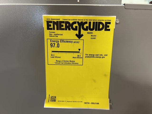 88,000 BTU Modulating Upflow/Horizontal ECM Variable Speed Gas Furnace 97% AFUE 120/60/1 CFM: 1771 - Image 4