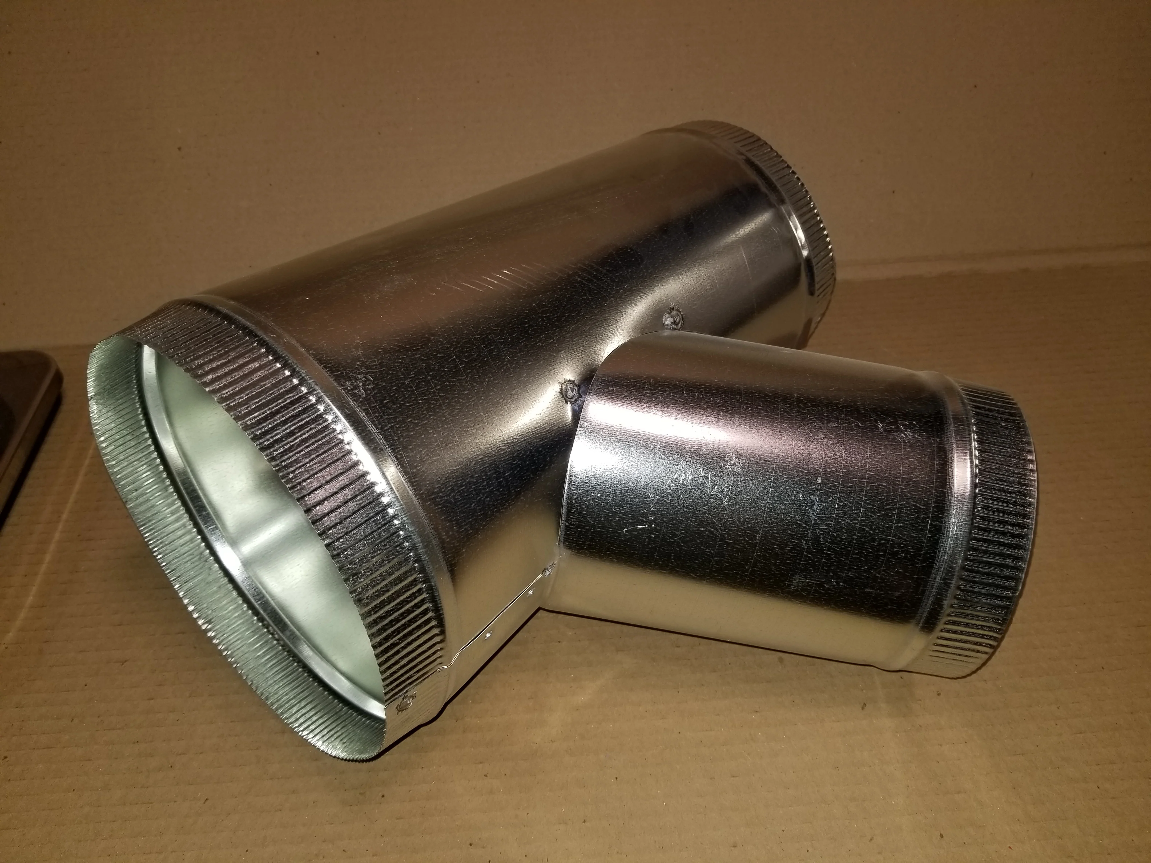 9" X 7" X 6" GALVANIZED STRAIGHT WELDED WYE - Image 2