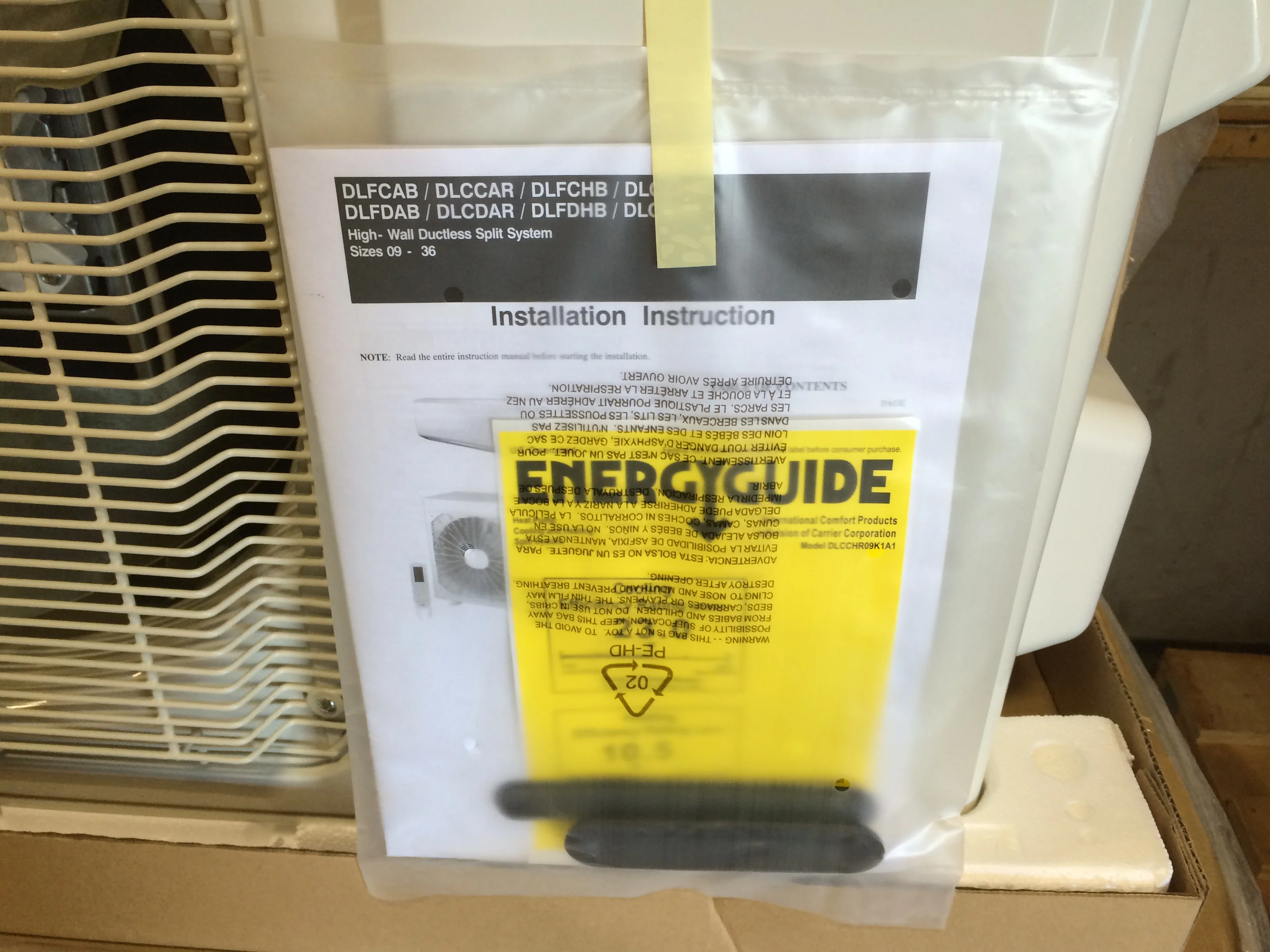 9,000 BTU Outdoor Mini-Split Heat Pump Unit 208-230/60/1 R-410A - Image 6