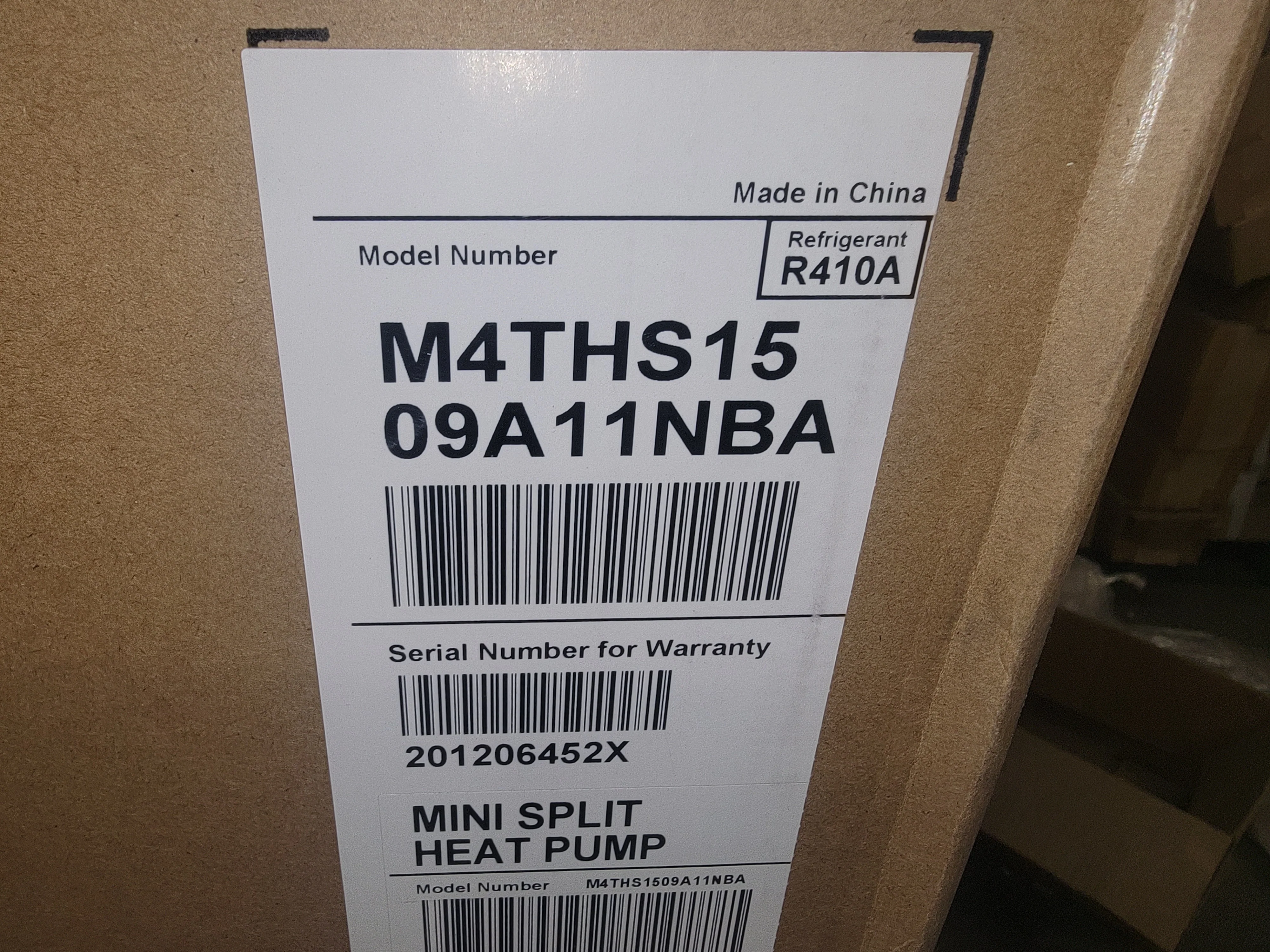 9,000 BTU Single Zone Inverter Outdoor Mini-Split Heat Pump Unit, 15 SEER 208-230/60/1 R-410A - Image 6