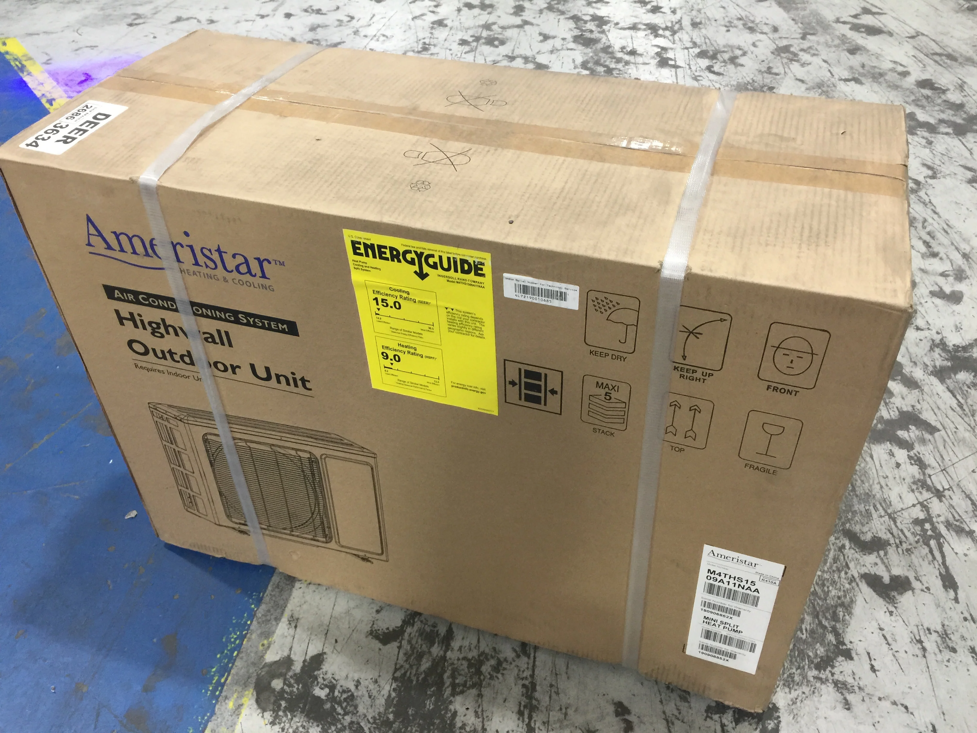 9,000 BTU Single Zone Outdoor Inverter Mini-Split Heat Pump; 208-230/60/1, R-410A, 15 Seer - Image 10