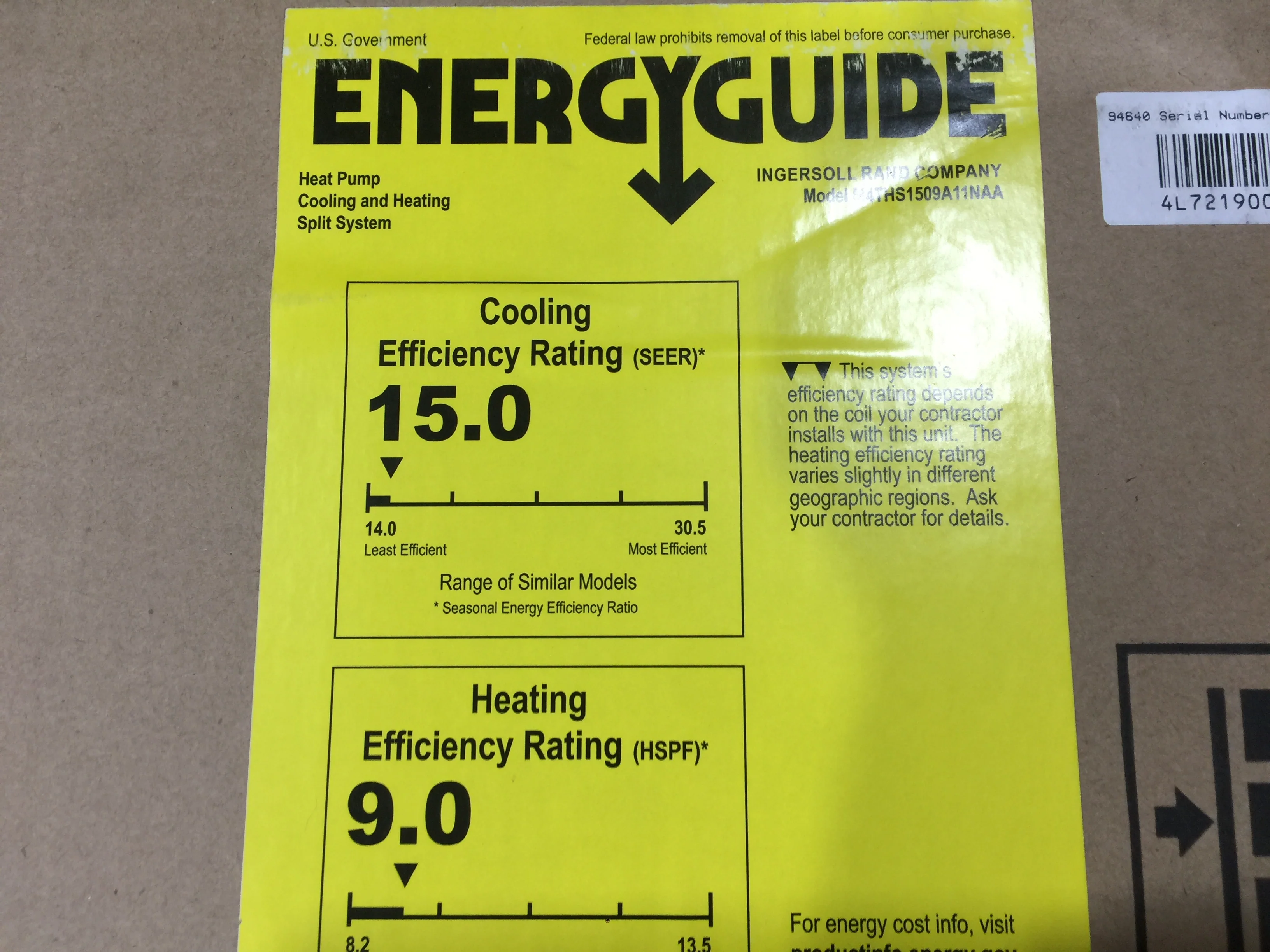 9,000 BTU Single Zone Outdoor Inverter Mini-Split Heat Pump; 208-230/60/1, R-410A, 15 Seer - Image 7