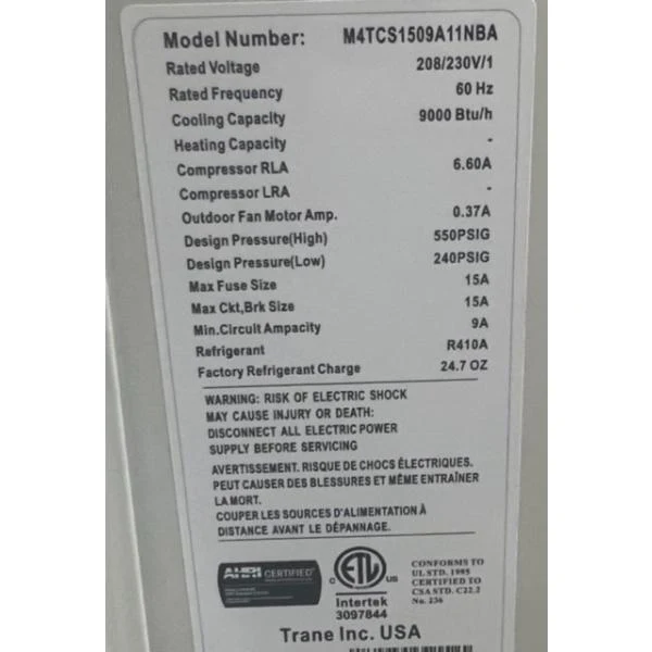 9000 BTU Single-Zone Inverter Air Conditioner Mini Split Set, 15 Seer 208-230/60/1 R-410A - Image 5