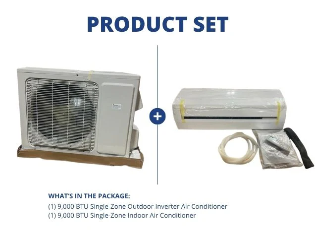 9000 BTU Single-Zone Inverter Air Conditioner Mini Split Set, 15 Seer 208-230/60/1 R-410A - Image 7
