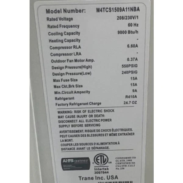 9000 BTU Single-Zone Inverter Air Conditioner Mini Split Set, 15 Seer 208-230/60/1 R-410A - Image 9